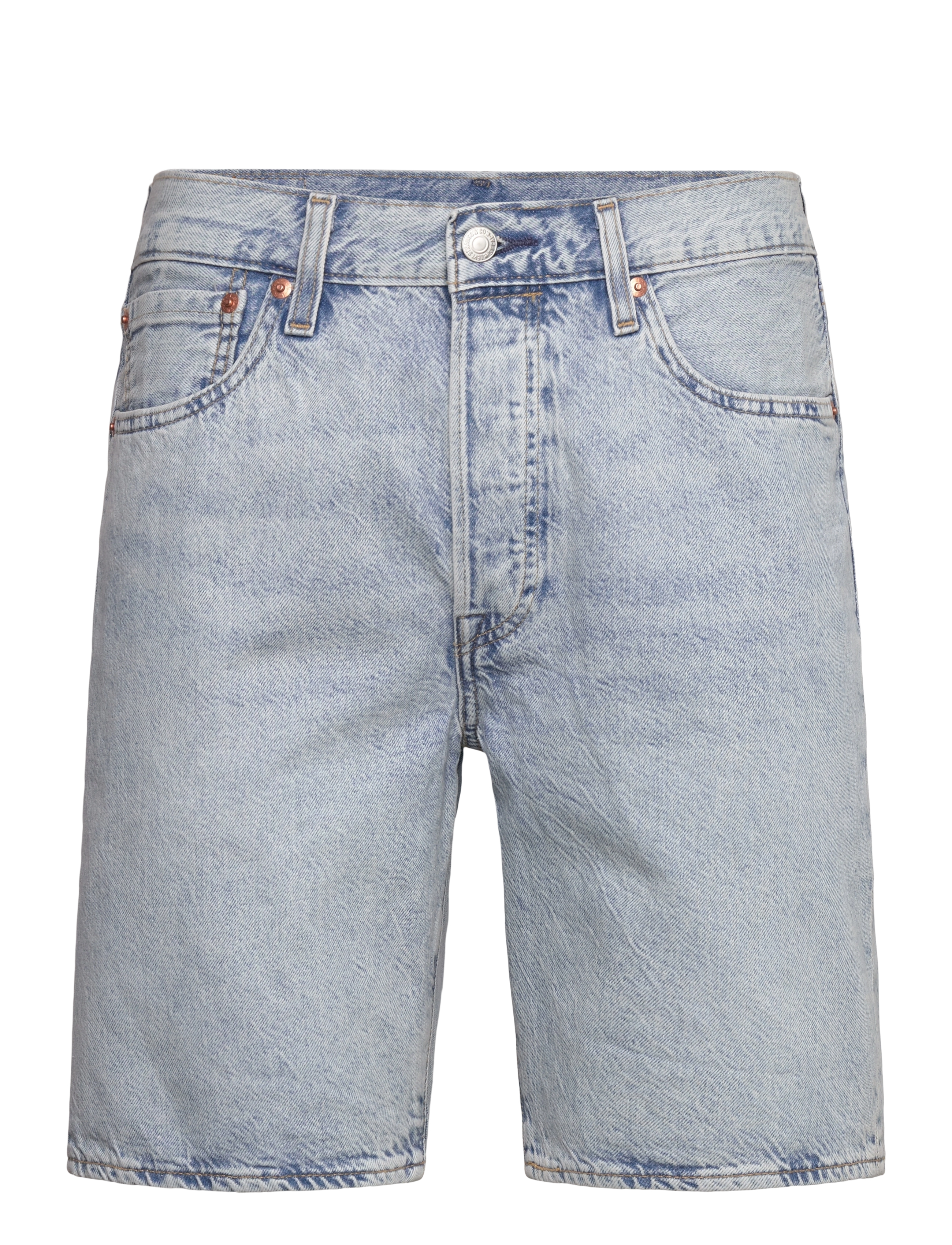 Levi's® 501 ORIGINAL SHORTS LIGHT THRE - Shorts - LIGHT INDIGO - WORN IN / blue