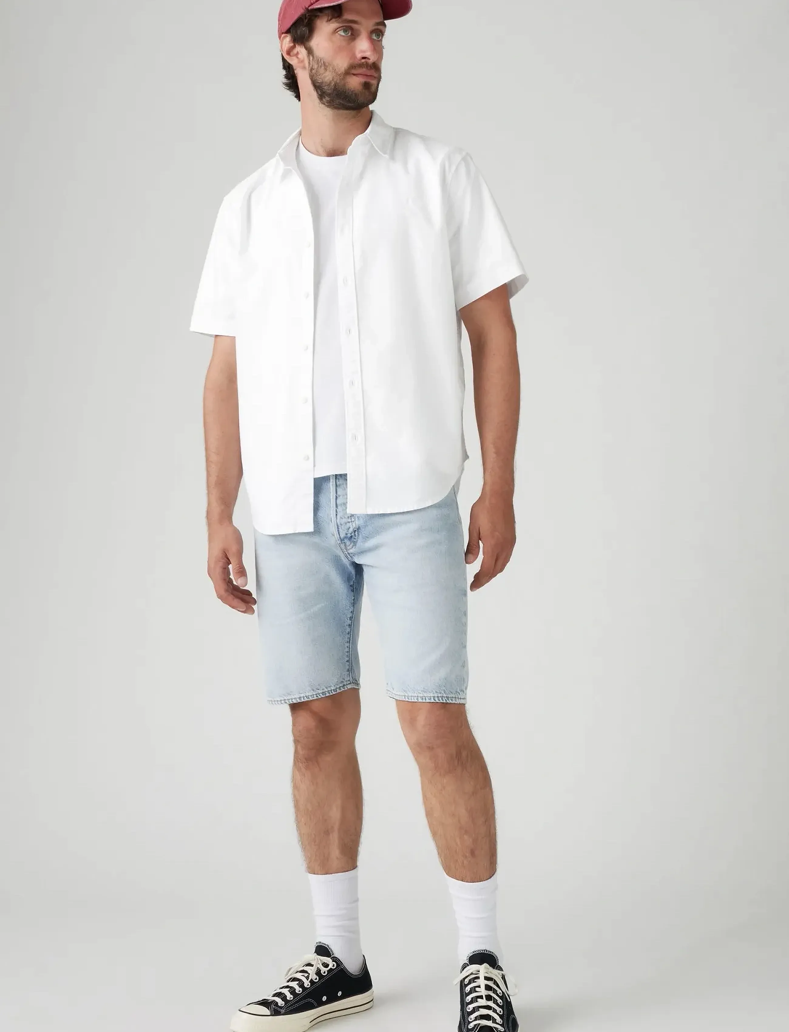 Levi's® - 501 ORIGINAL SHORTS LIGHT THRE - mænd - light indigo - worn in - 0