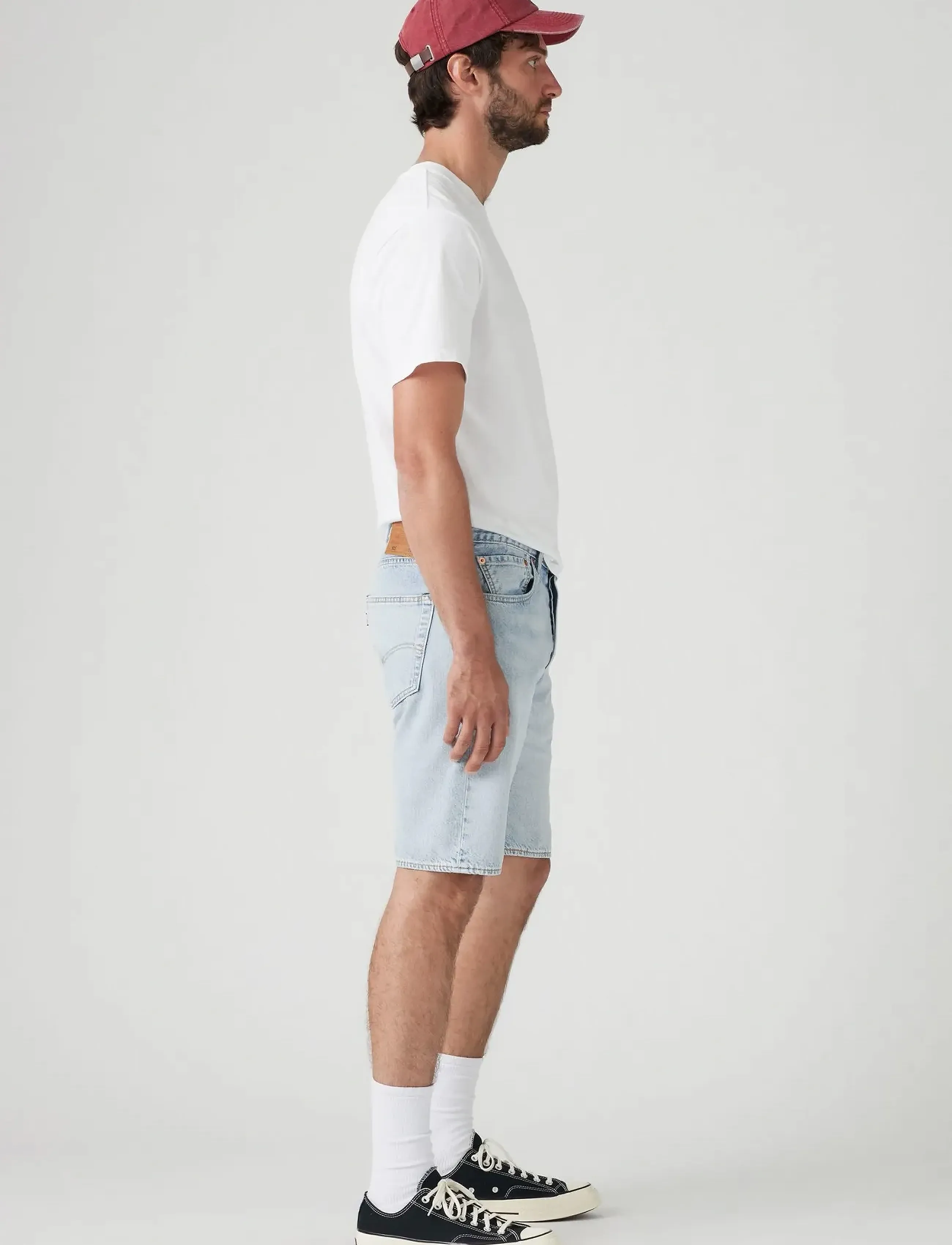 Levi's® - 501 ORIGINAL SHORTS LIGHT THRE - mænd - light indigo - worn in - 3