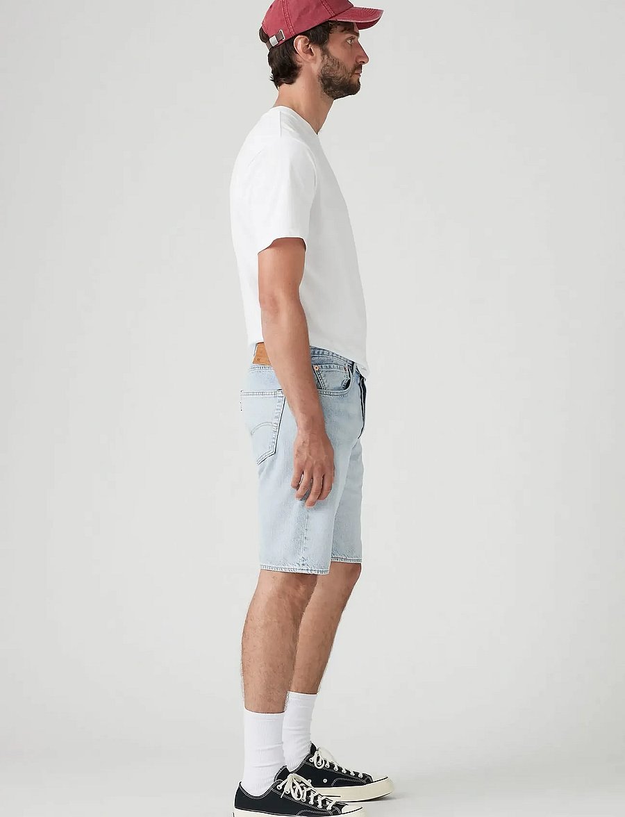 Levi's® - 501 ORIGINAL SHORTS LIGHT THRE - gallastuttbuxur - light indigo - worn in - 3