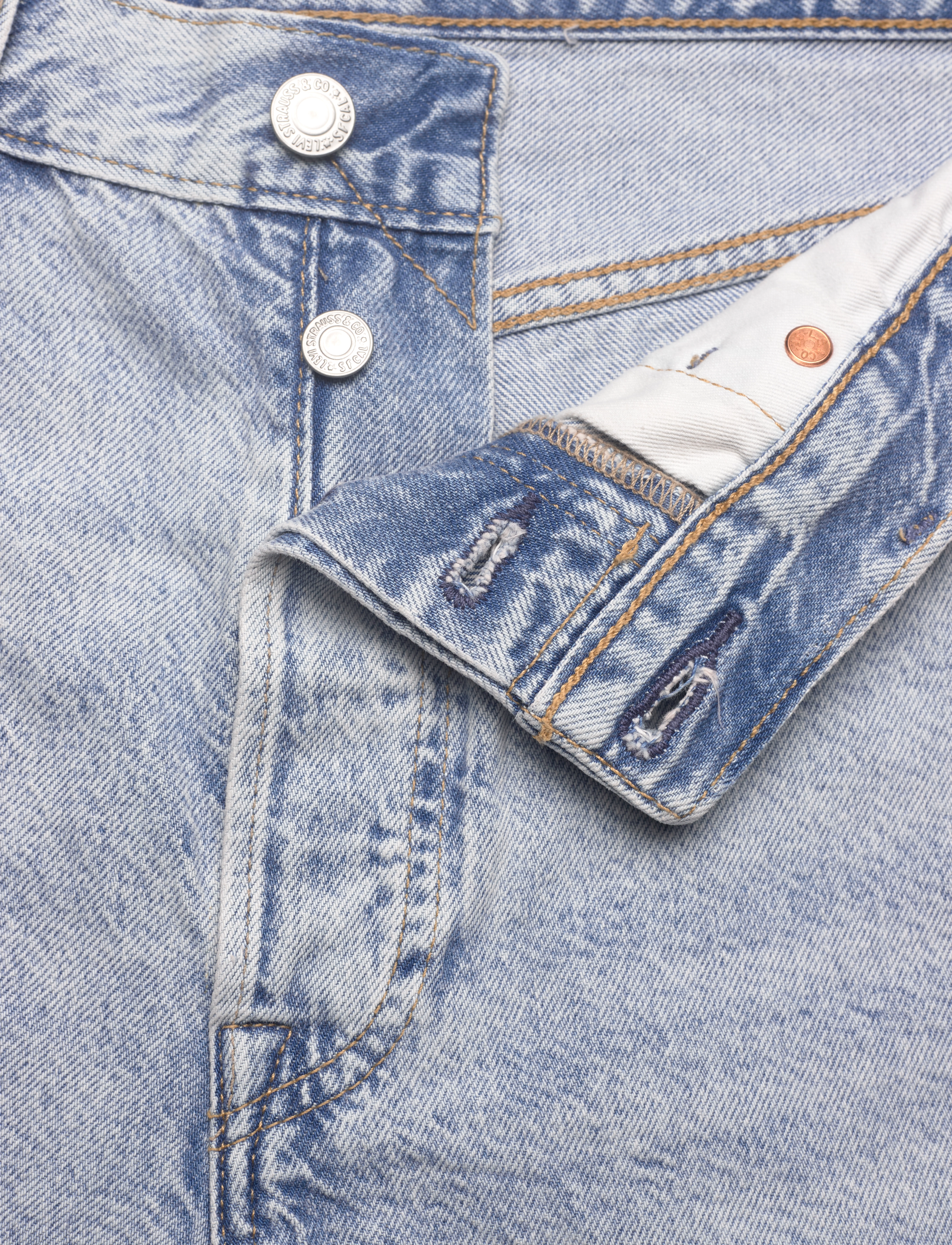 Levi's® - 501 ORIGINAL SHORTS LIGHT THRE - gallastuttbuxur - light indigo - worn in - 5