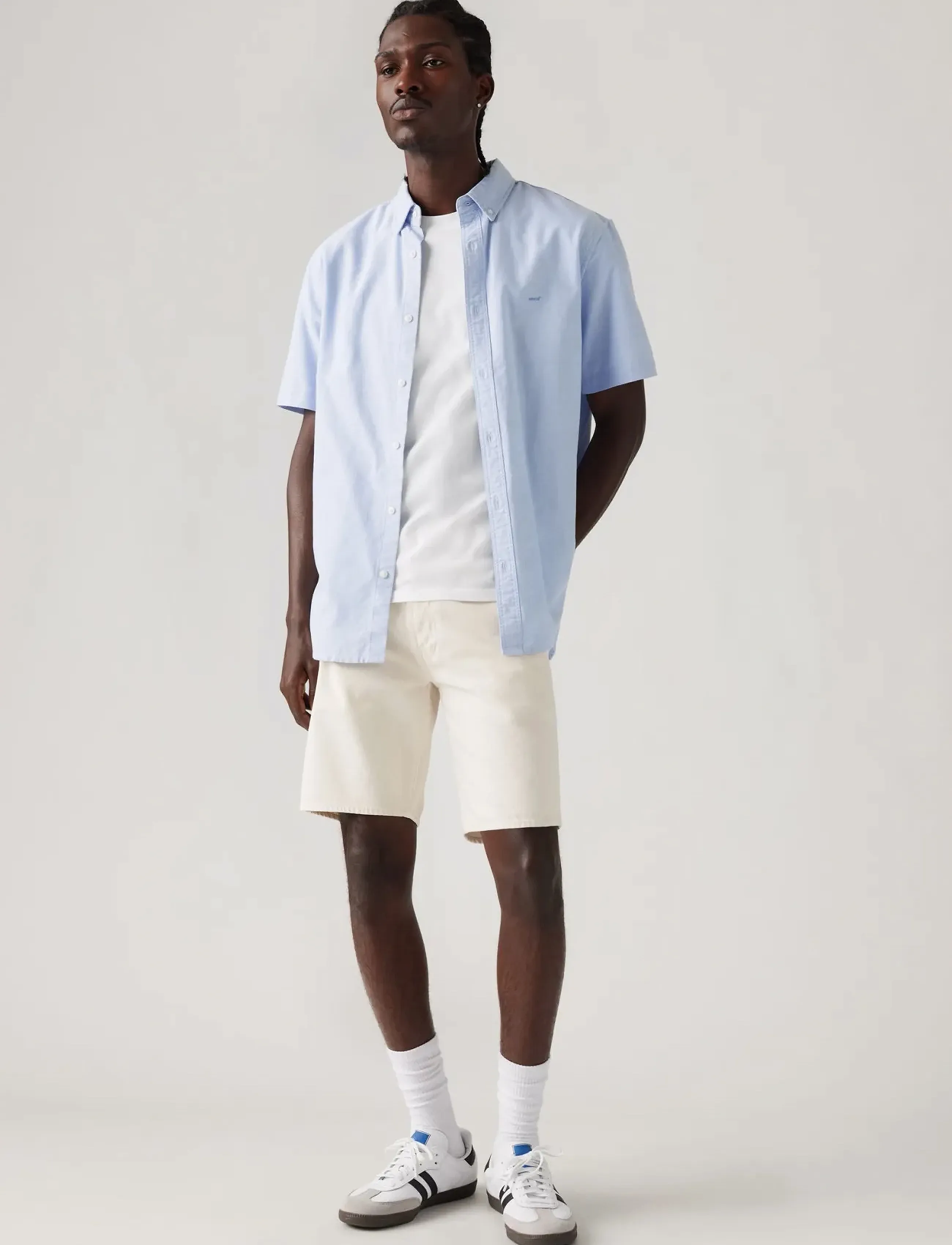 Levi's® - 501 ORIGINAL SHORTS BRIGHT SMI - farkkushortsit - whites - 0