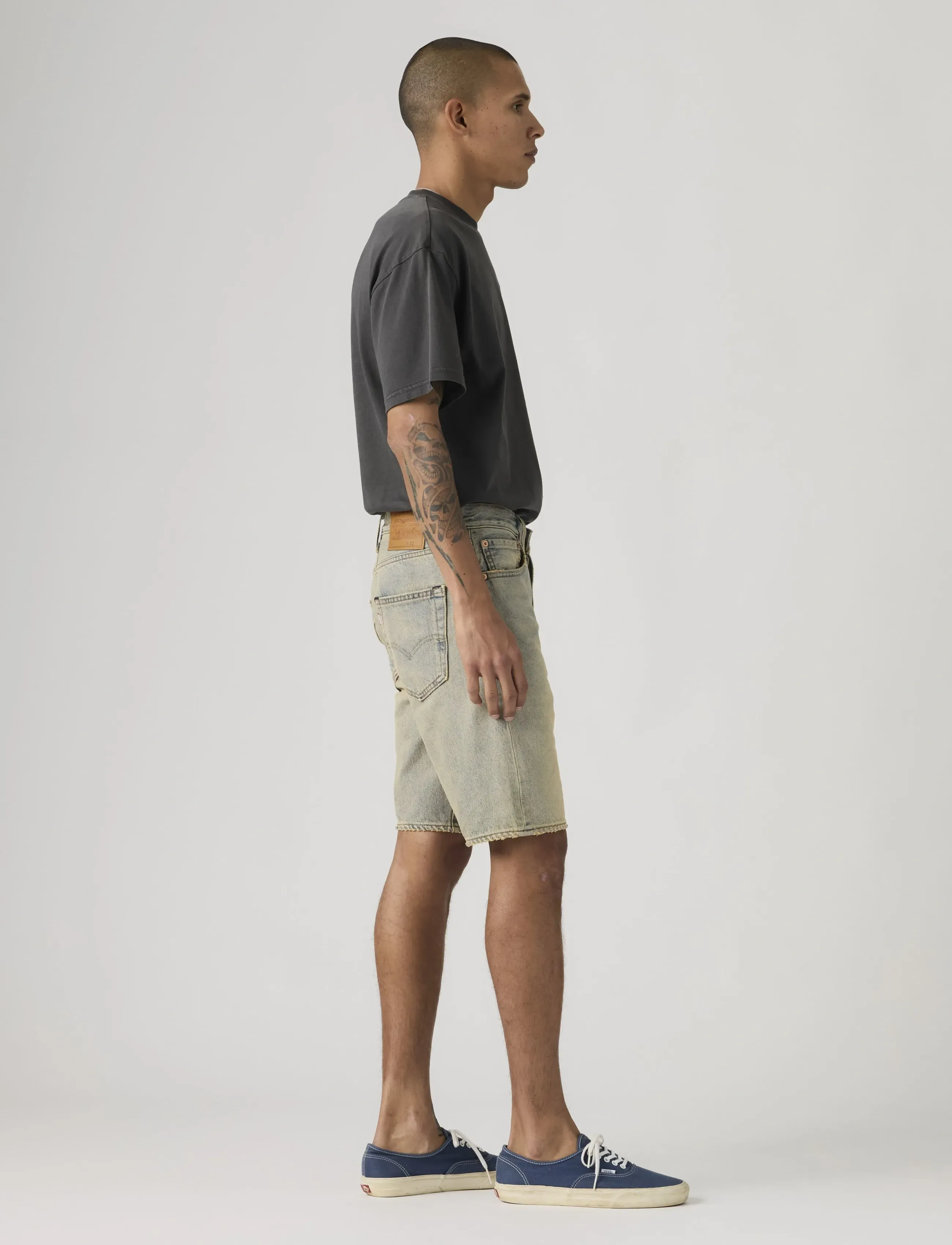Levi's® - 501 ORIGINAL SHORTS MY TINTED - jeans shorts - med indigo - worn in - 3