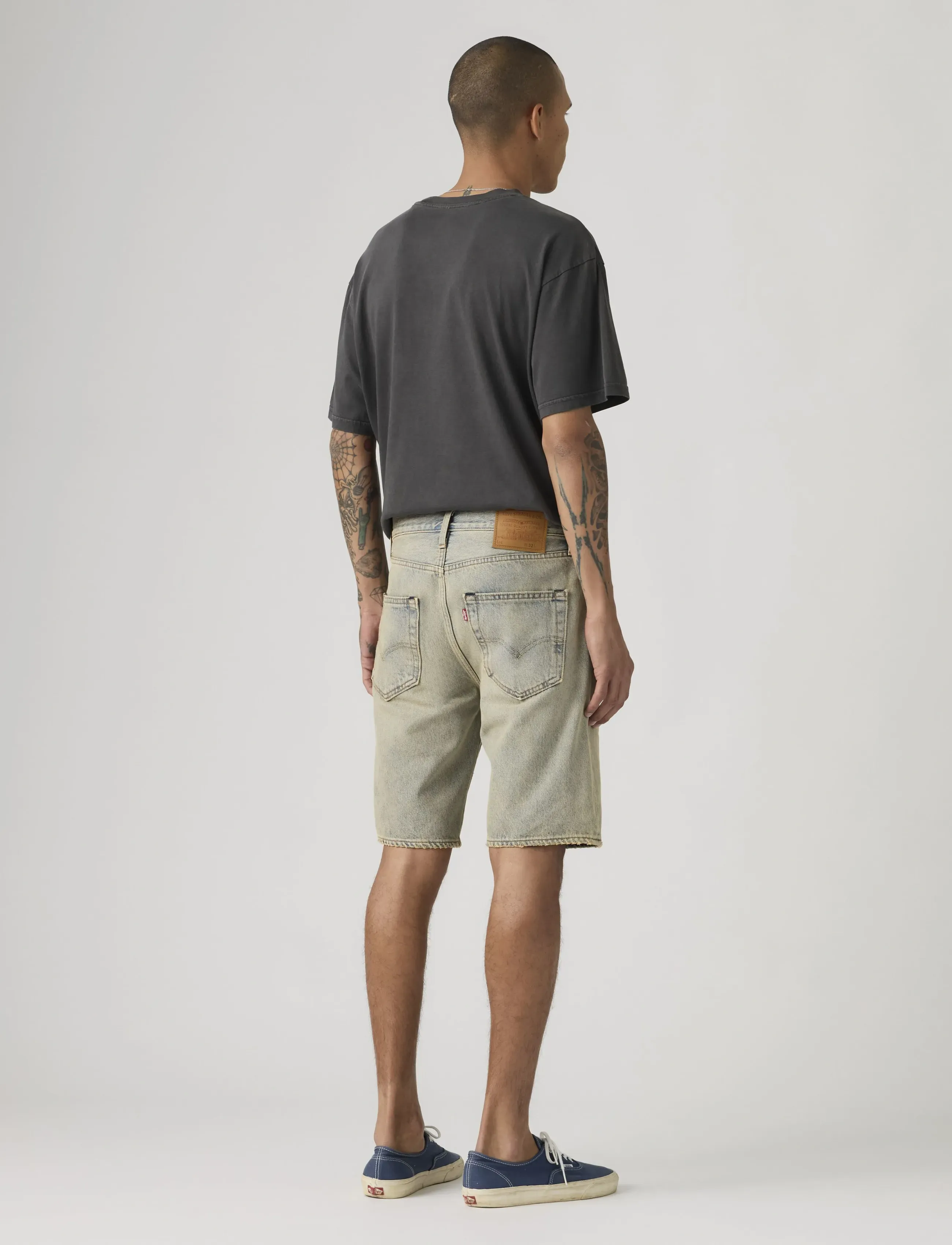 Levi's® - 501 ORIGINAL SHORTS MY TINTED - jeans shorts - med indigo - worn in - 4