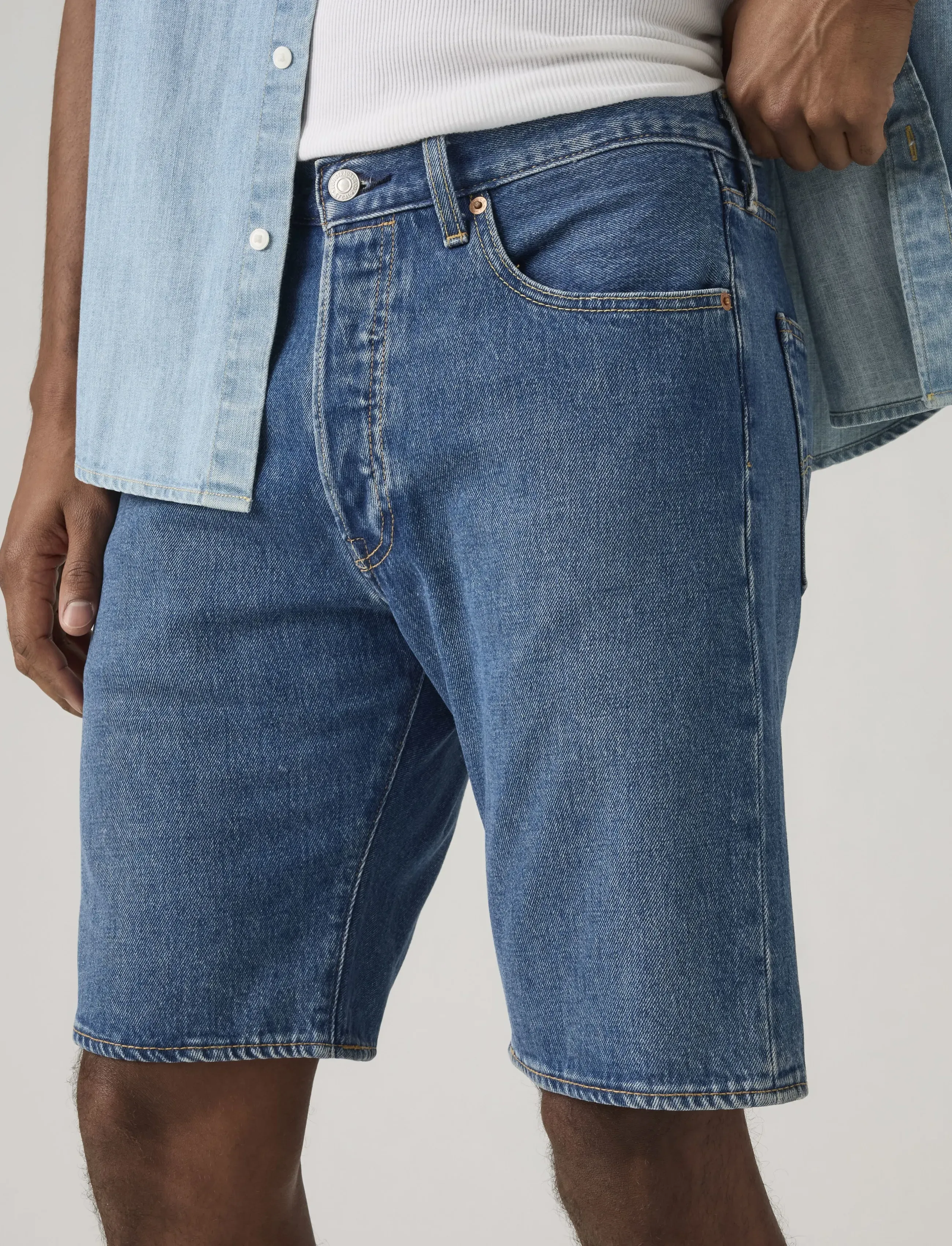 Levi's® - 501 ORIGINAL SHORTS EARLY NIGH - lühikesed teksapüksid - dark indigo - worn in - 5