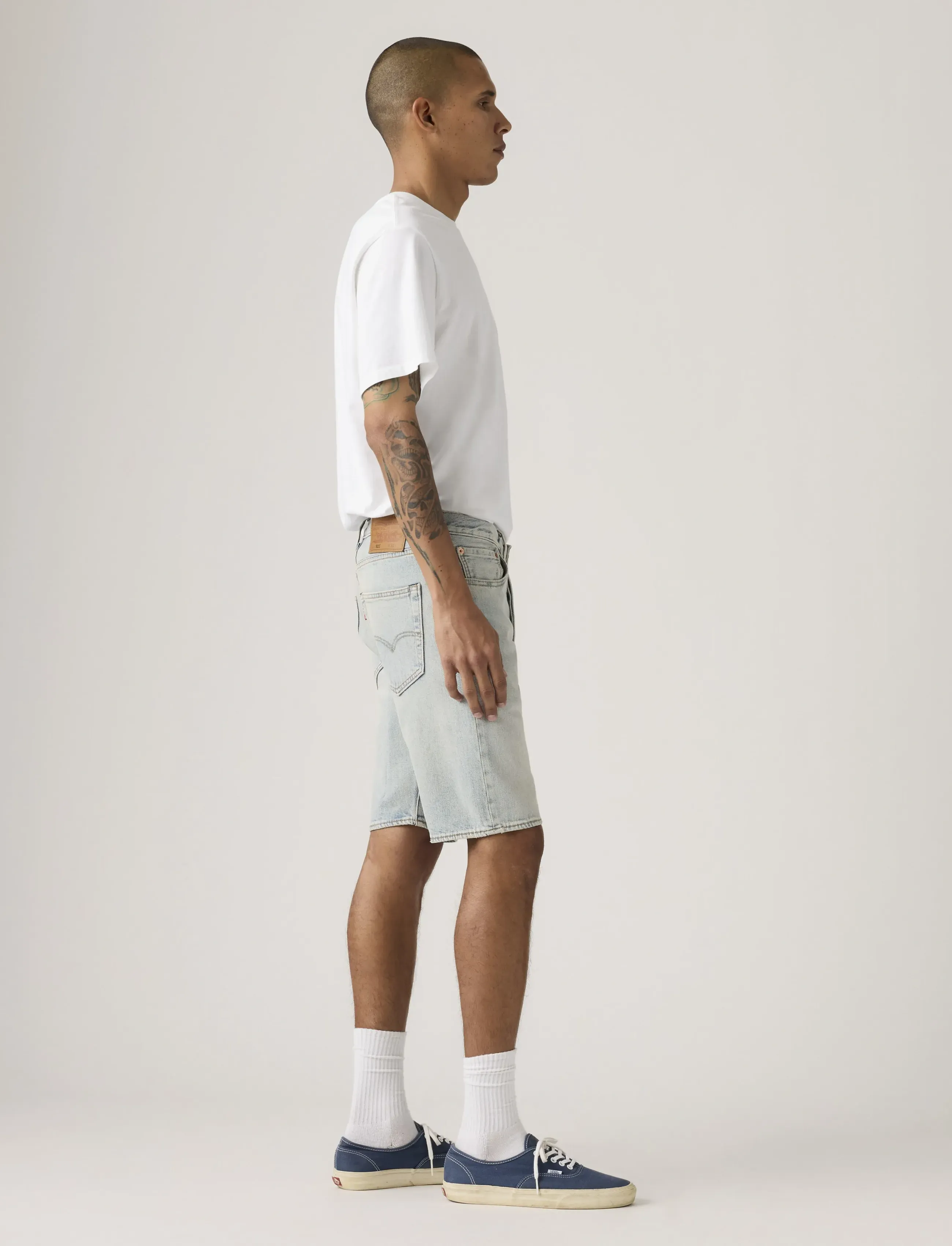 Levi's® - 501 ORIGINAL SHORTS NEVER ON T - jorts - light indigo - worn in - 3