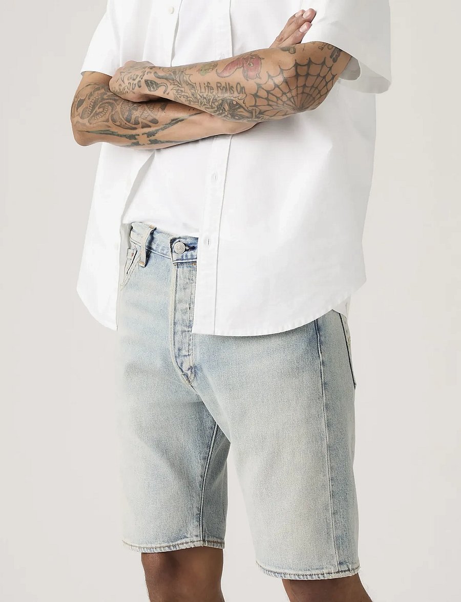 Levi's® - 501 ORIGINAL SHORTS NEVER ON T - jeansshorts - light indigo - worn in - 5