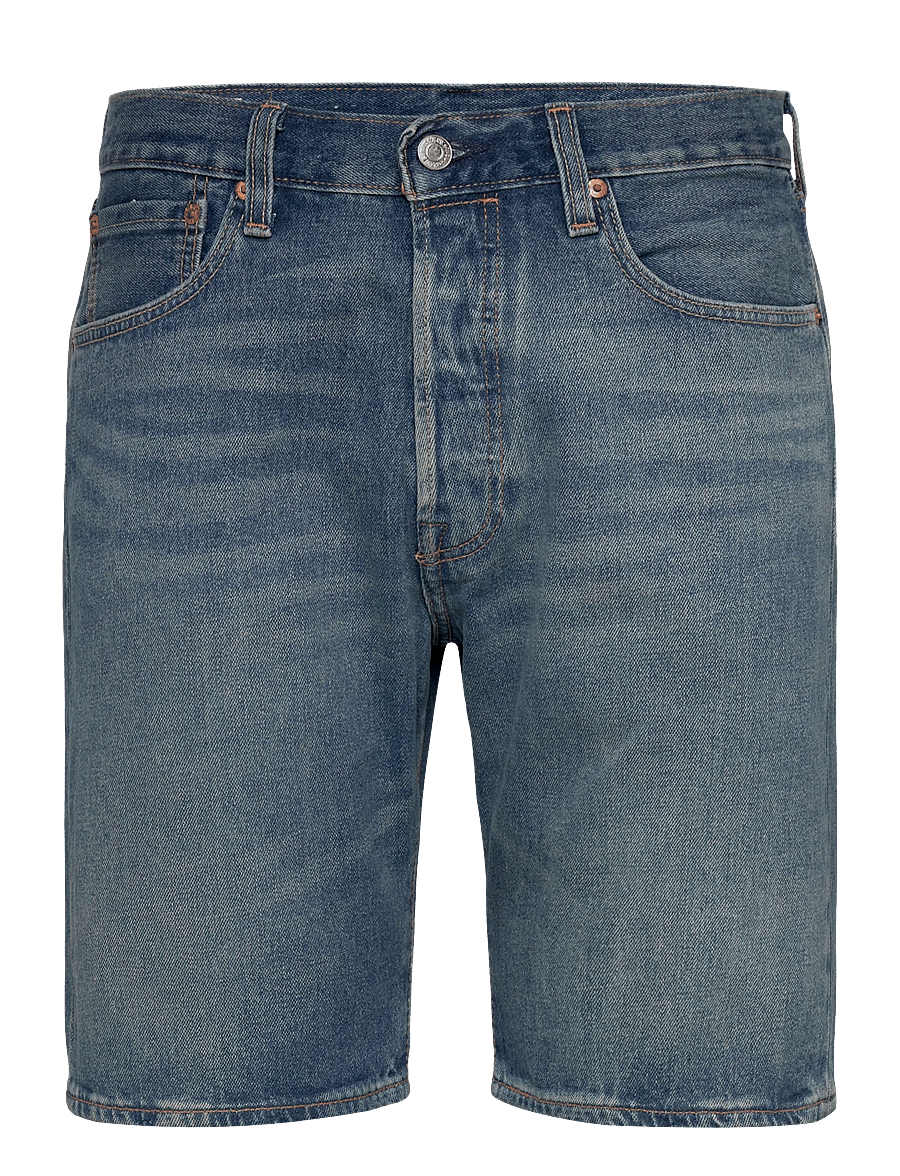 Levi's® - 501 ORIGINAL SHORTS ON THE WAY - denim shorts - med indigo - worn in - 1