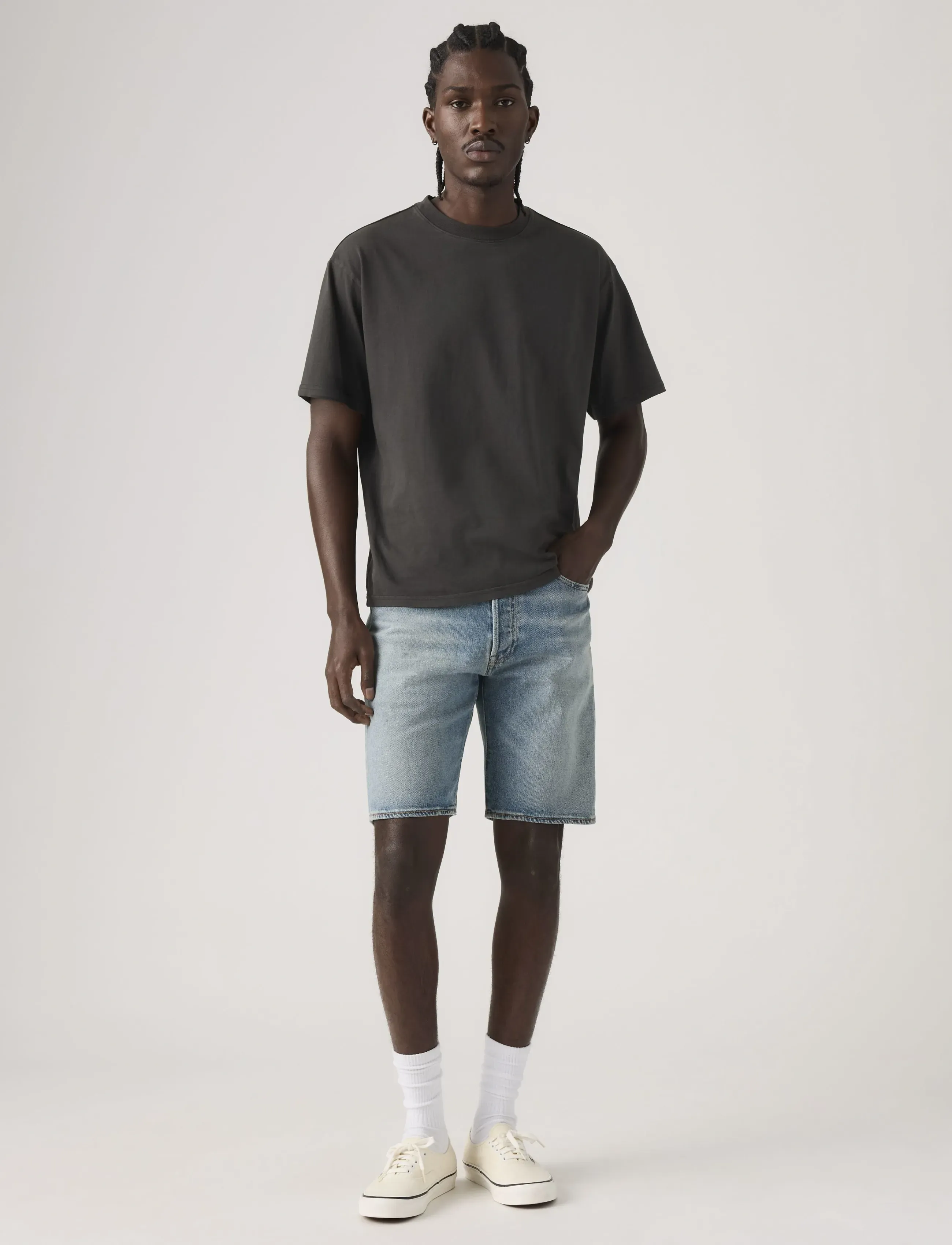 Levi's® 501 ORIGINAL SHORTS ON THE WAY - Shorts - MED INDIGO - WORN IN / blue