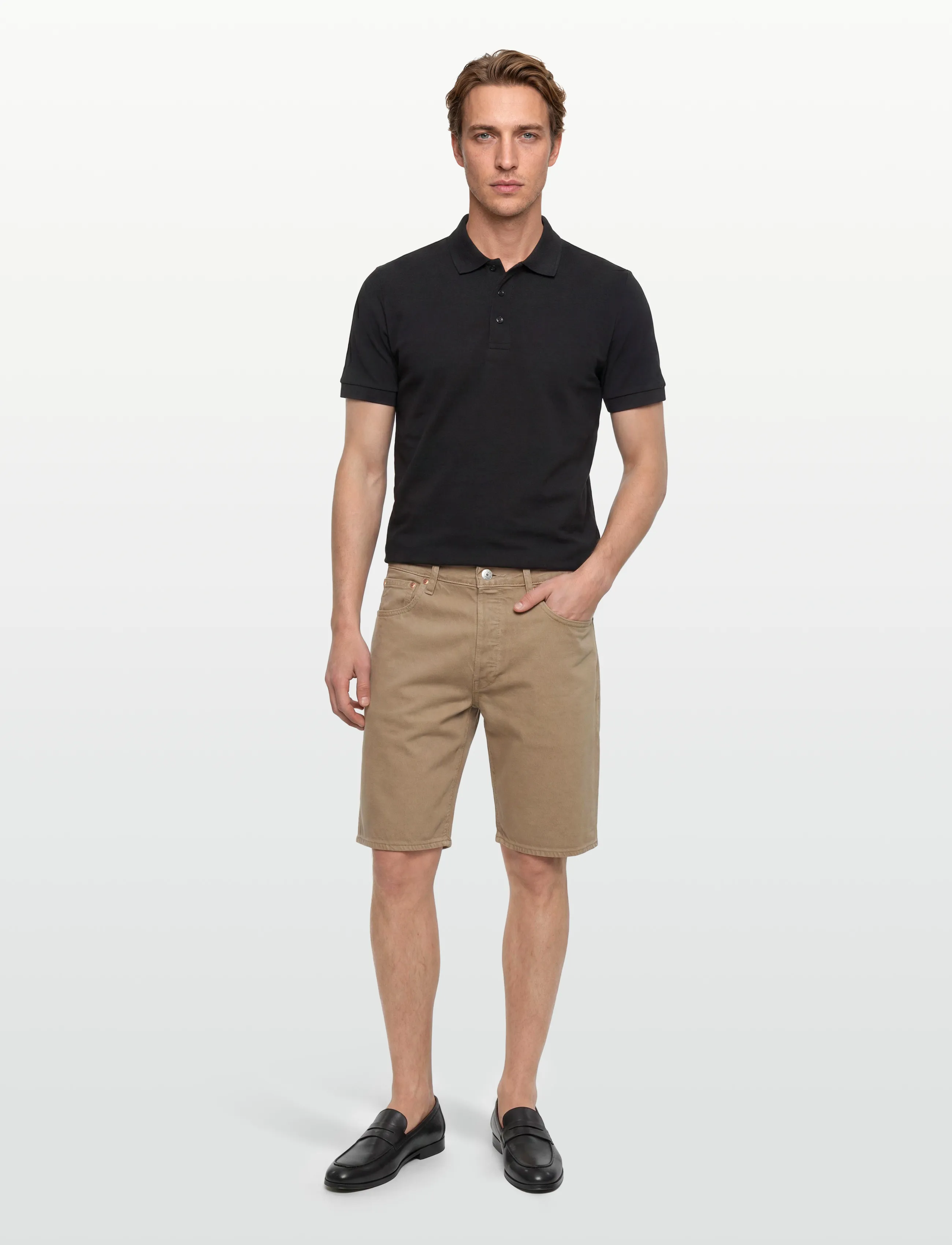 Levi's 501 Original Shorts Cardboard, 34, Beige, Shorts > Denim Shorts, Herre
