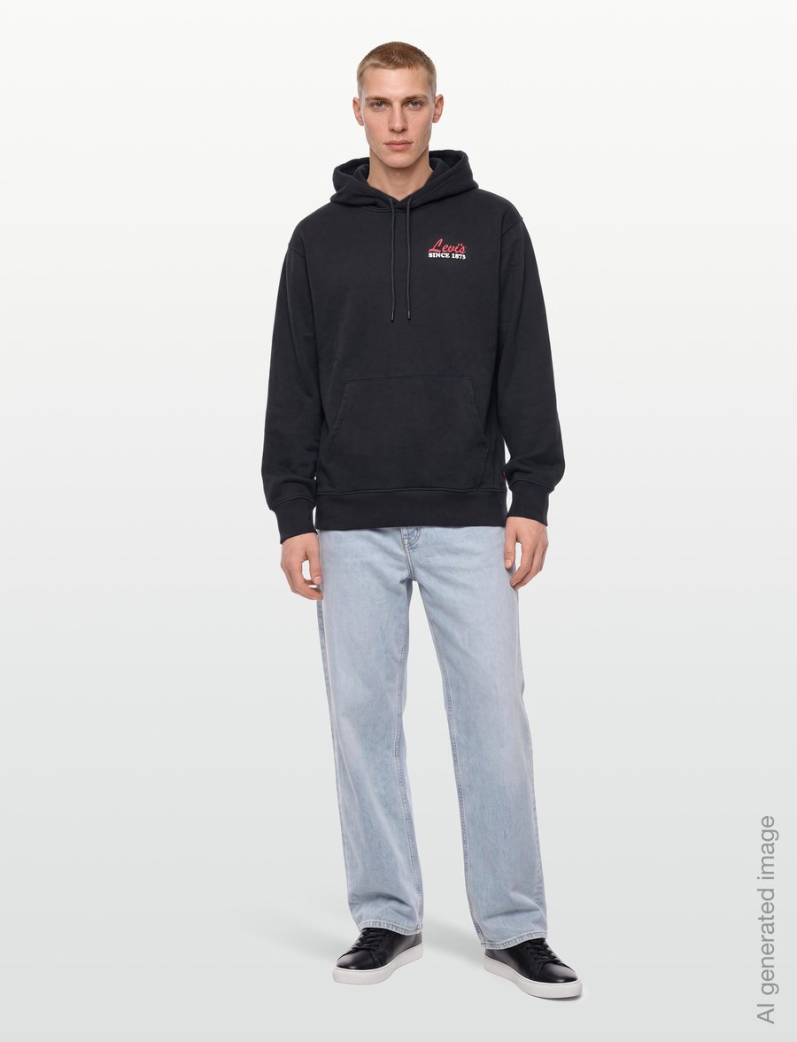 Levi's® - RELAXED GRAPHIC PO BIG APPLE R - sweats à capuche - blacks - 0