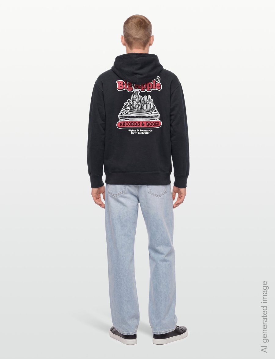 Levi's® - RELAXED GRAPHIC PO BIG APPLE R - sweats à capuche - blacks - 4