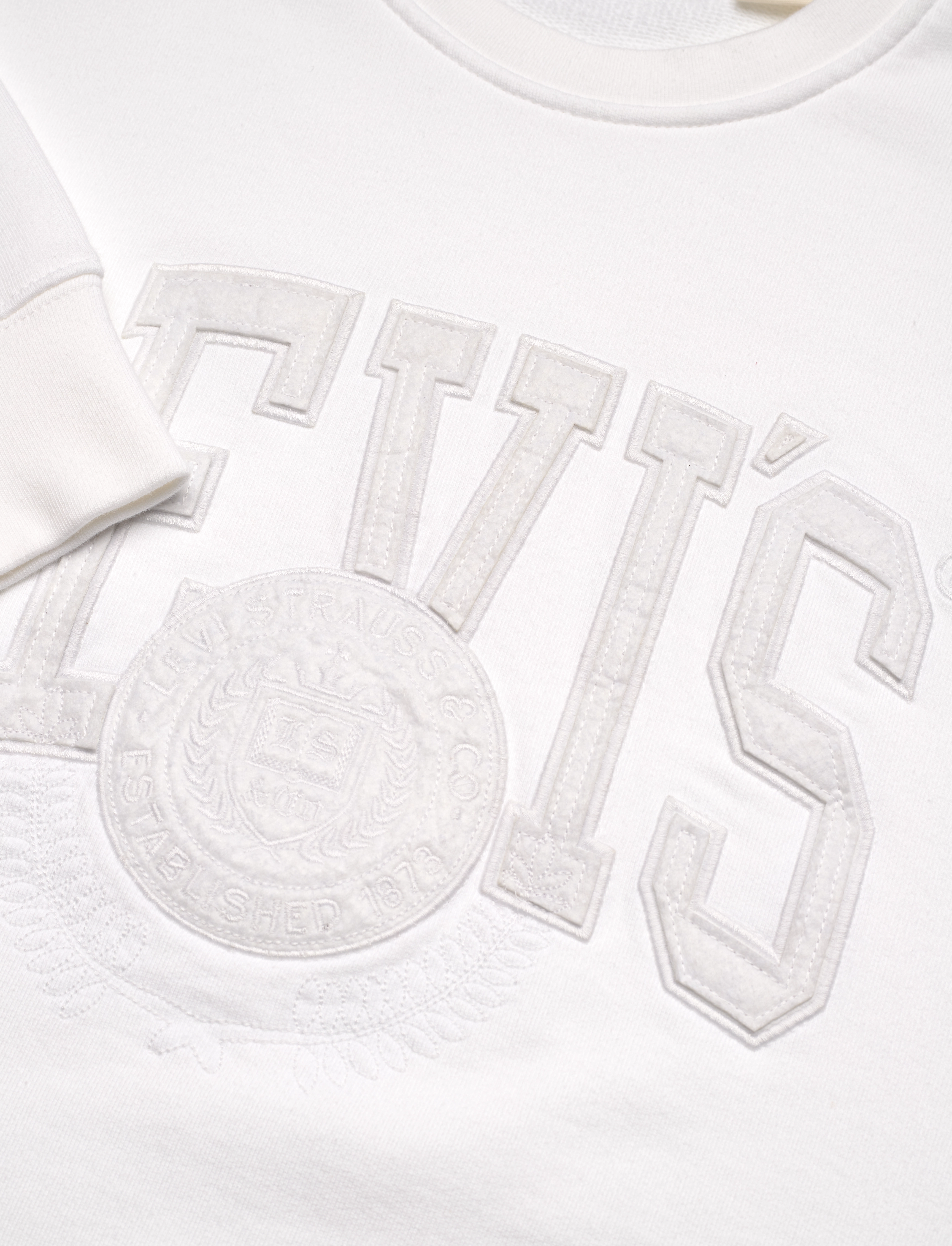 Levi's® - RELAXD GRAPHIC CREW TONAL ATHL - whites - 3
