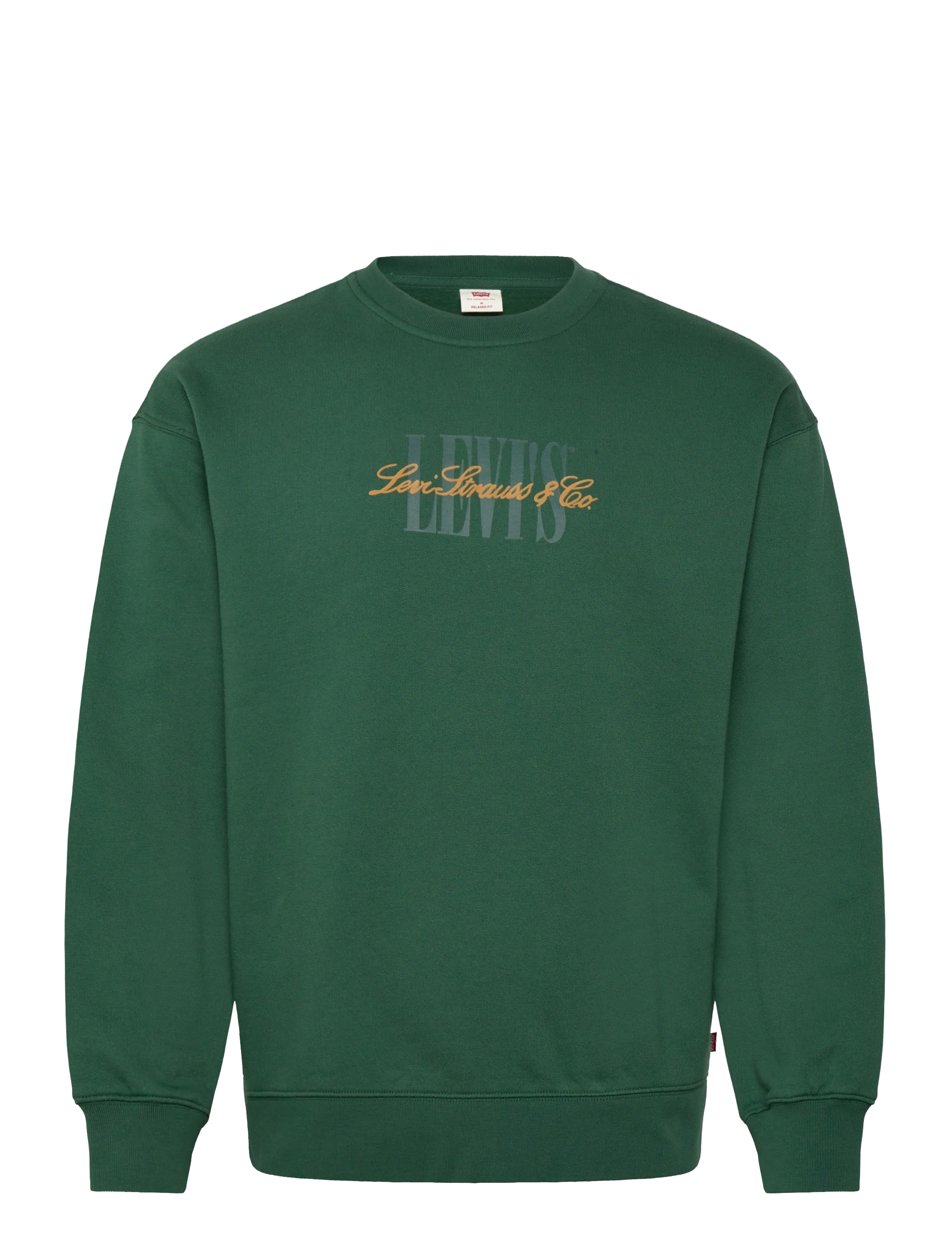 Levi's® RELAXD GRAPHIC CREW SSNL SERIF - Sweatshirts & hættetrøjer - GREENS / green