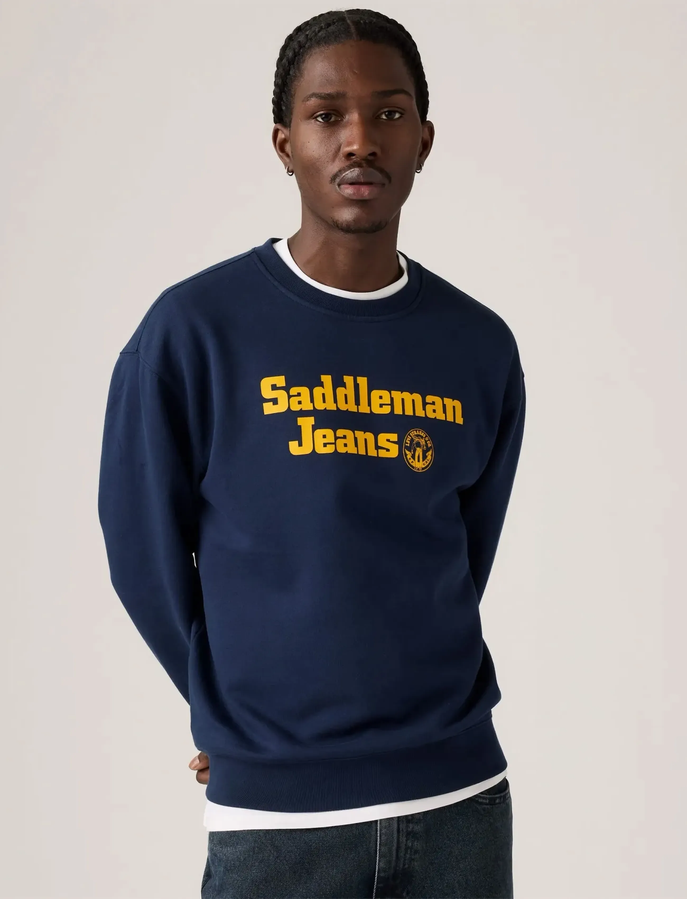 Levi's® - RELAXD GRAPHIC CREW SADDLEMAN - blues - 3
