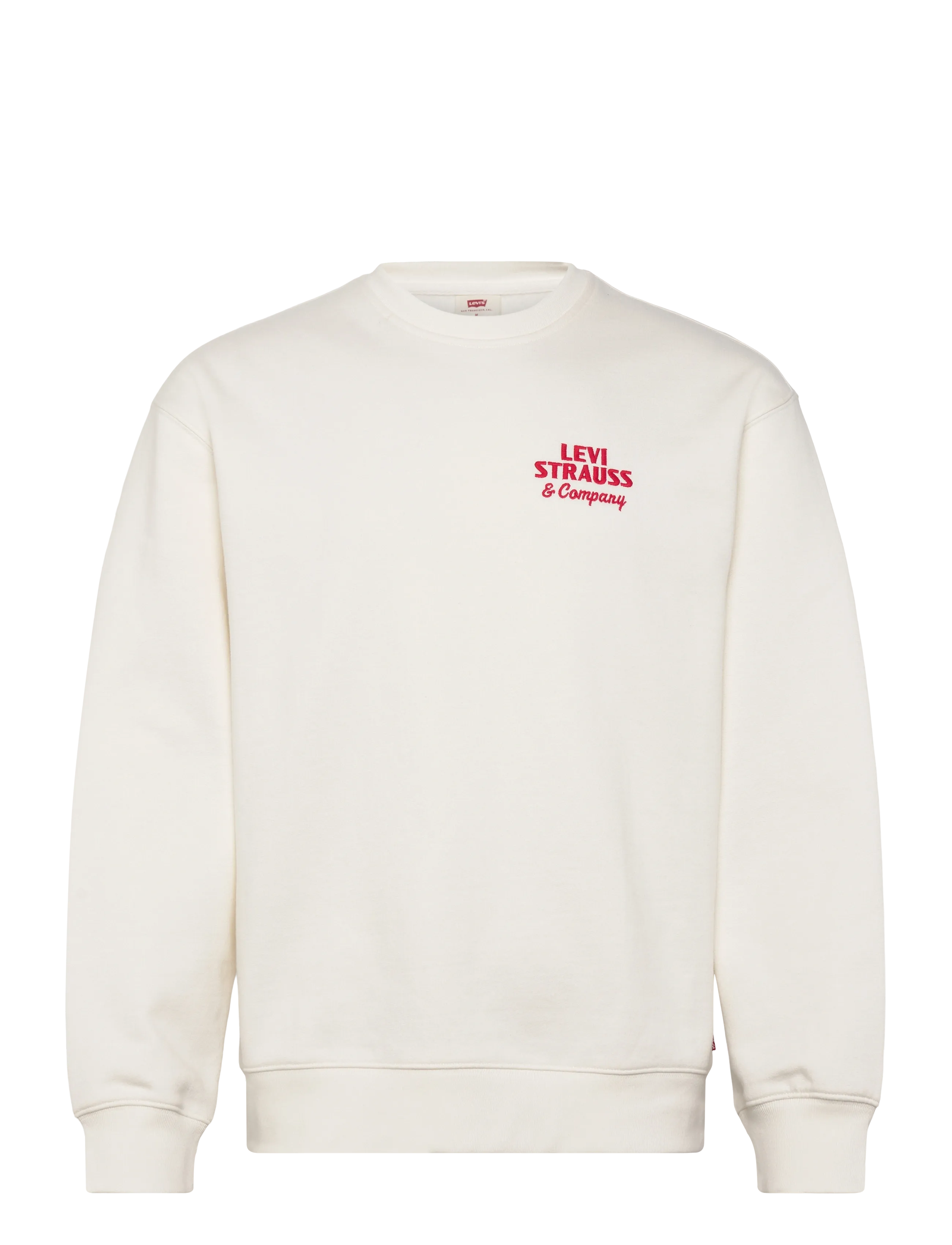 Levi's® RELAXD GRAPHIC CREW LSCO EGRET - Levi's® - TANS / white