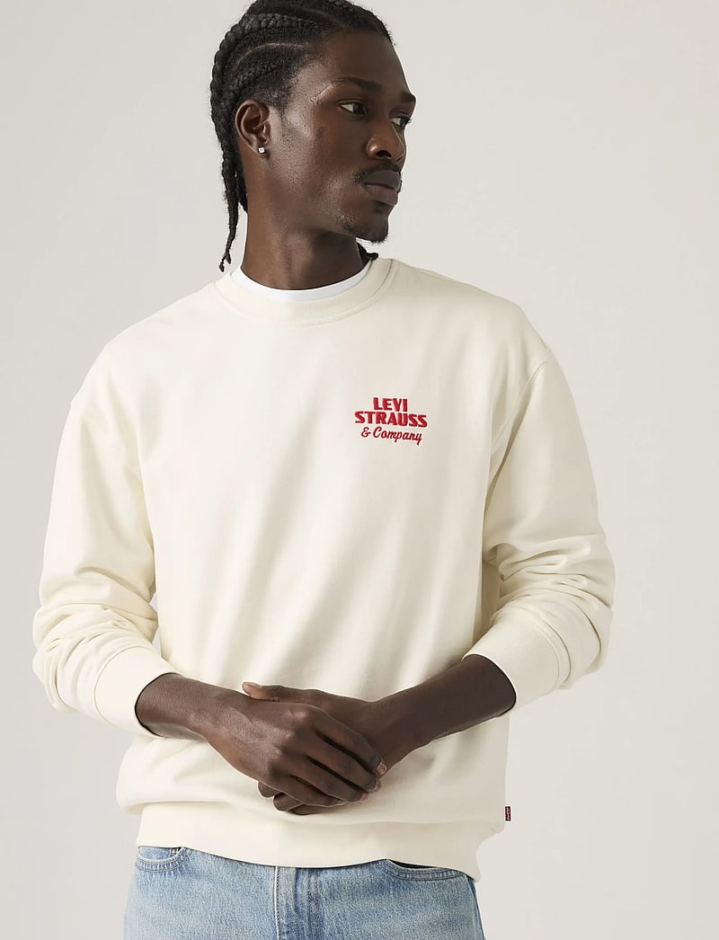 Levi's® - RELAXD GRAPHIC CREW LSCO EGRET - nach stil kaufen - tans - 0