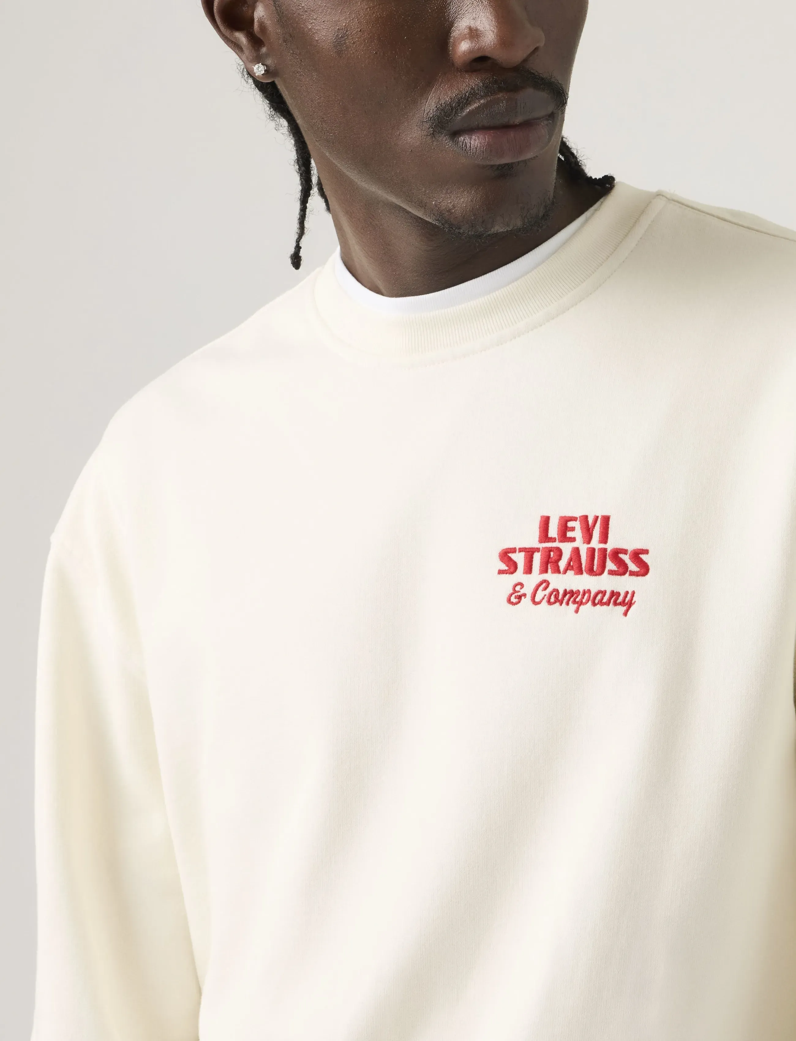 Levi's® - RELAXD GRAPHIC CREW LSCO EGRET - sweatshirts - tans - 4