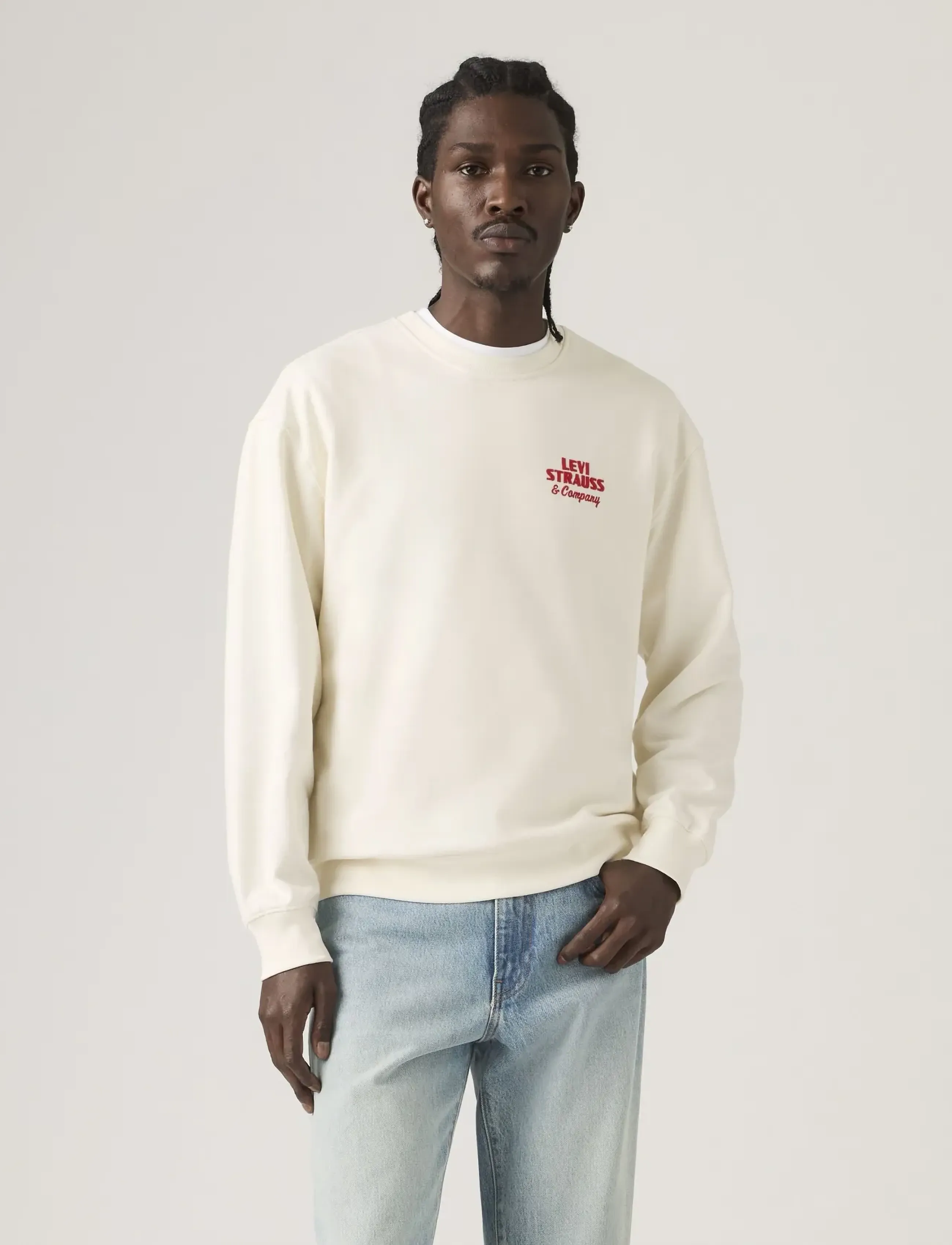 Levi's® - RELAXD GRAPHIC CREW LSCO EGRET - sweatshirts - tans - 5