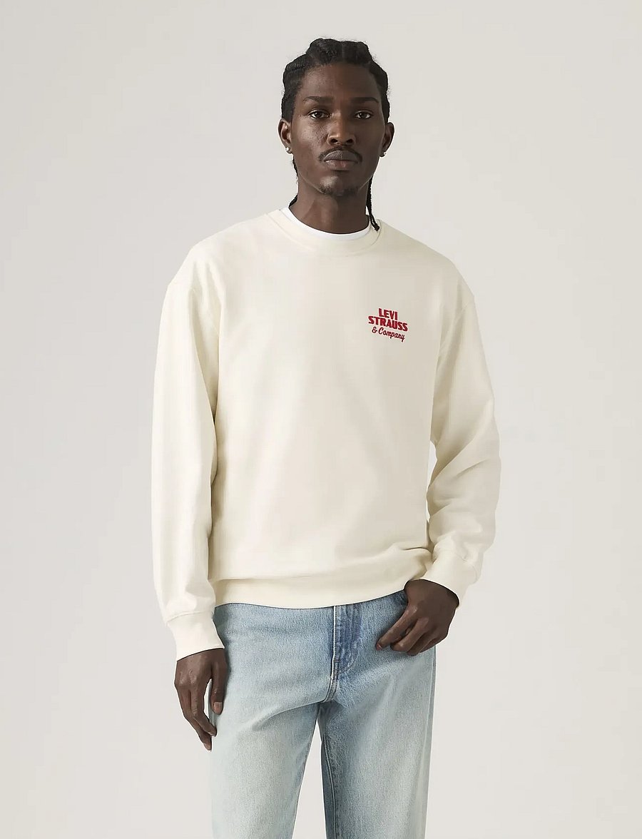 Levi's® - RELAXD GRAPHIC CREW LSCO EGRET - nach stil kaufen - tans - 5