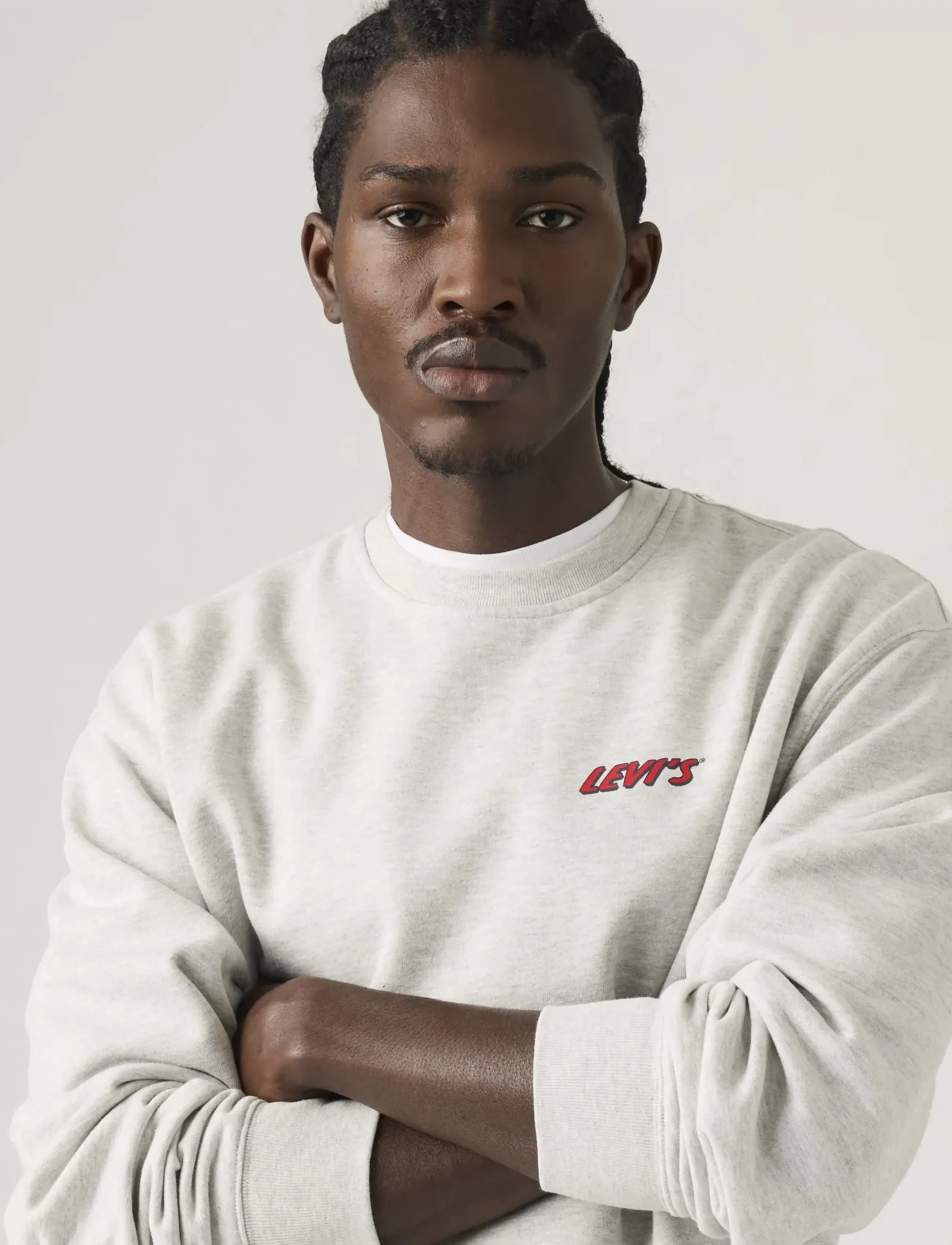 Levi's® - RELAXD GRAPHIC CREW LEVIS CHAP - svetarit - greys - 4