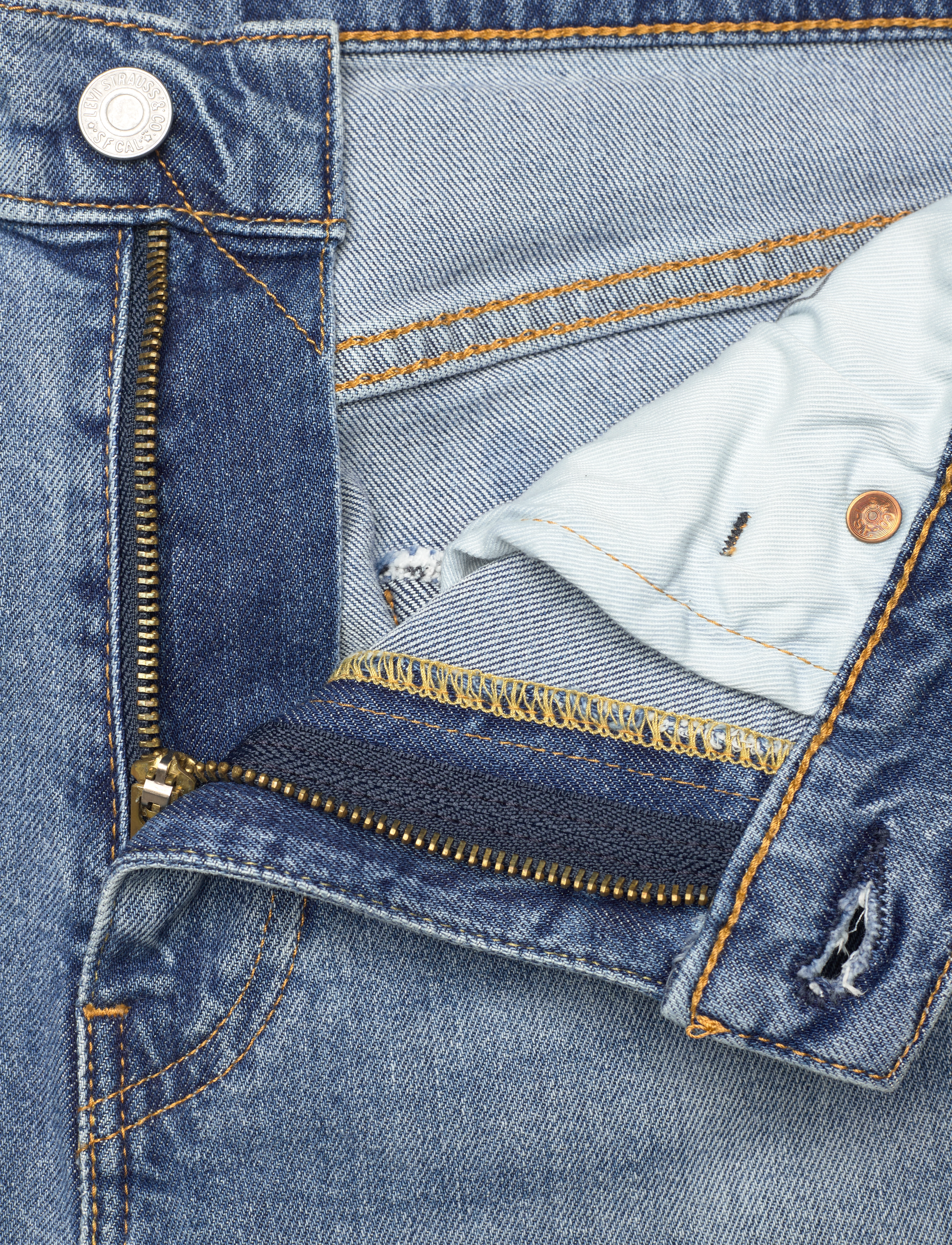 LEVI´S Men - 412 SLIM SHORT WHENEVER WHEREV - light indigo - worn in - 3