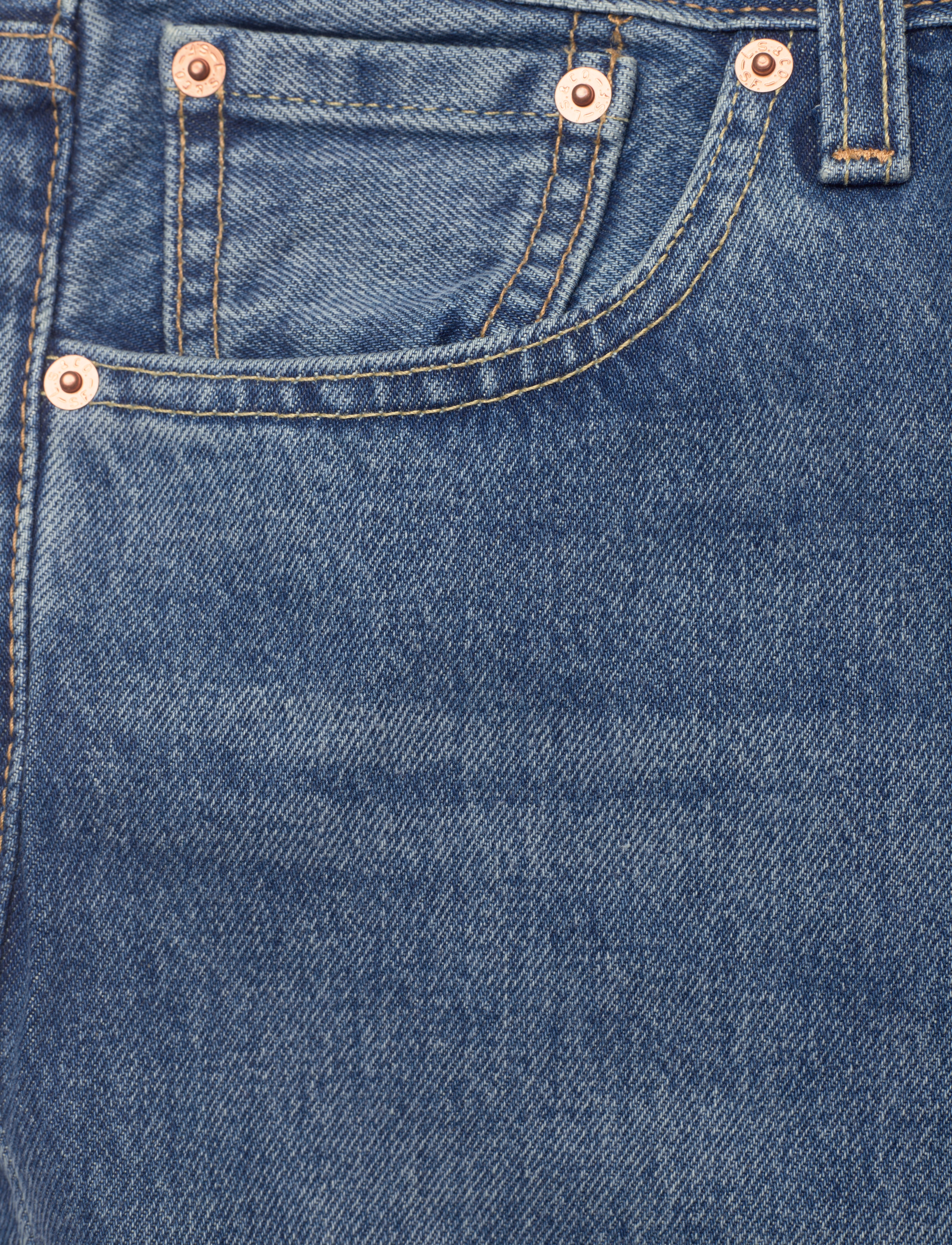 LEVI´S Men - 469 LOOSE SHORT EAGLE FLY SHORT - med indigo - worn in - 2
