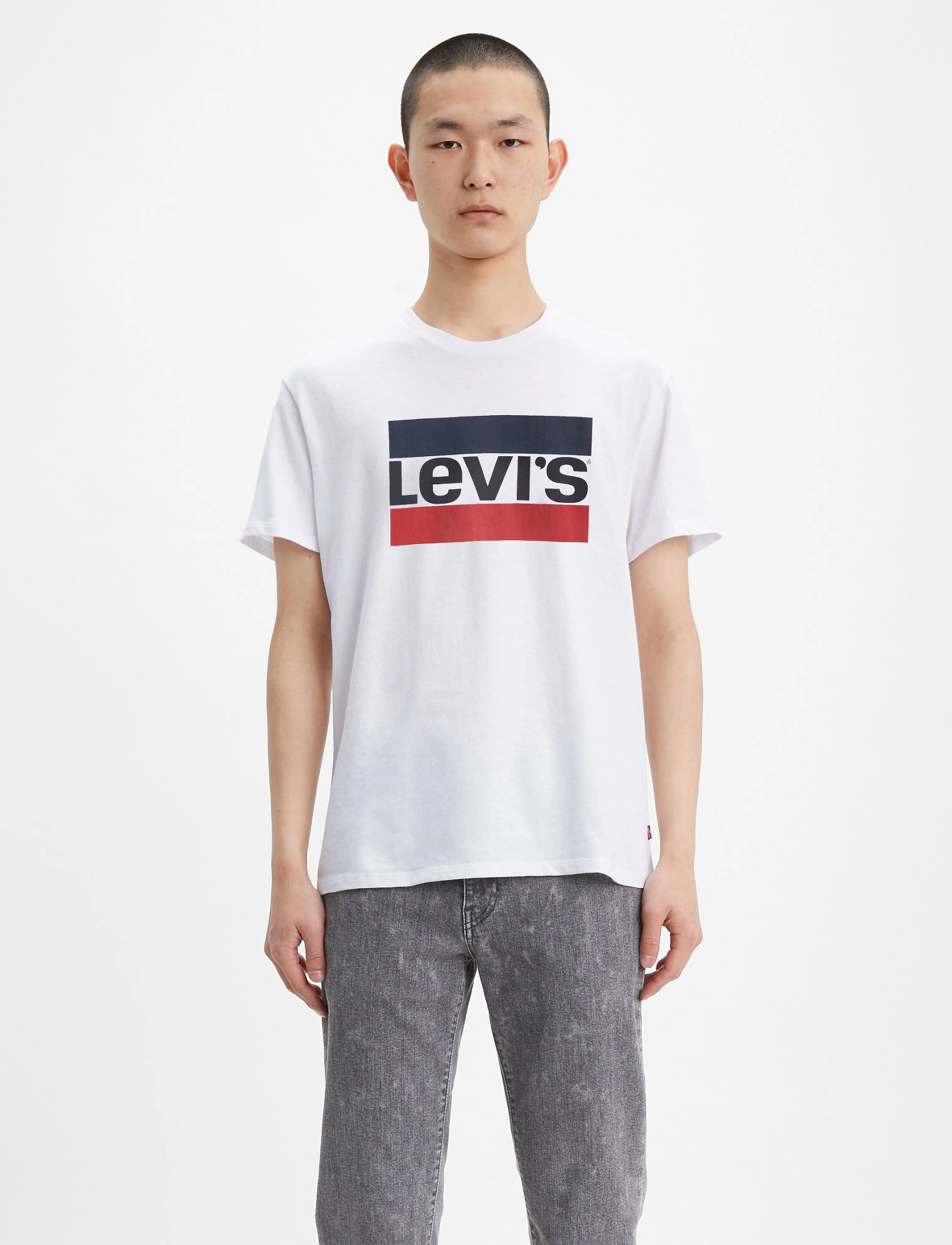 Levi's® SPORTSWEAR LOGO GRAPHIC 84 SPO - T-Shirts - NEUTRALS / white