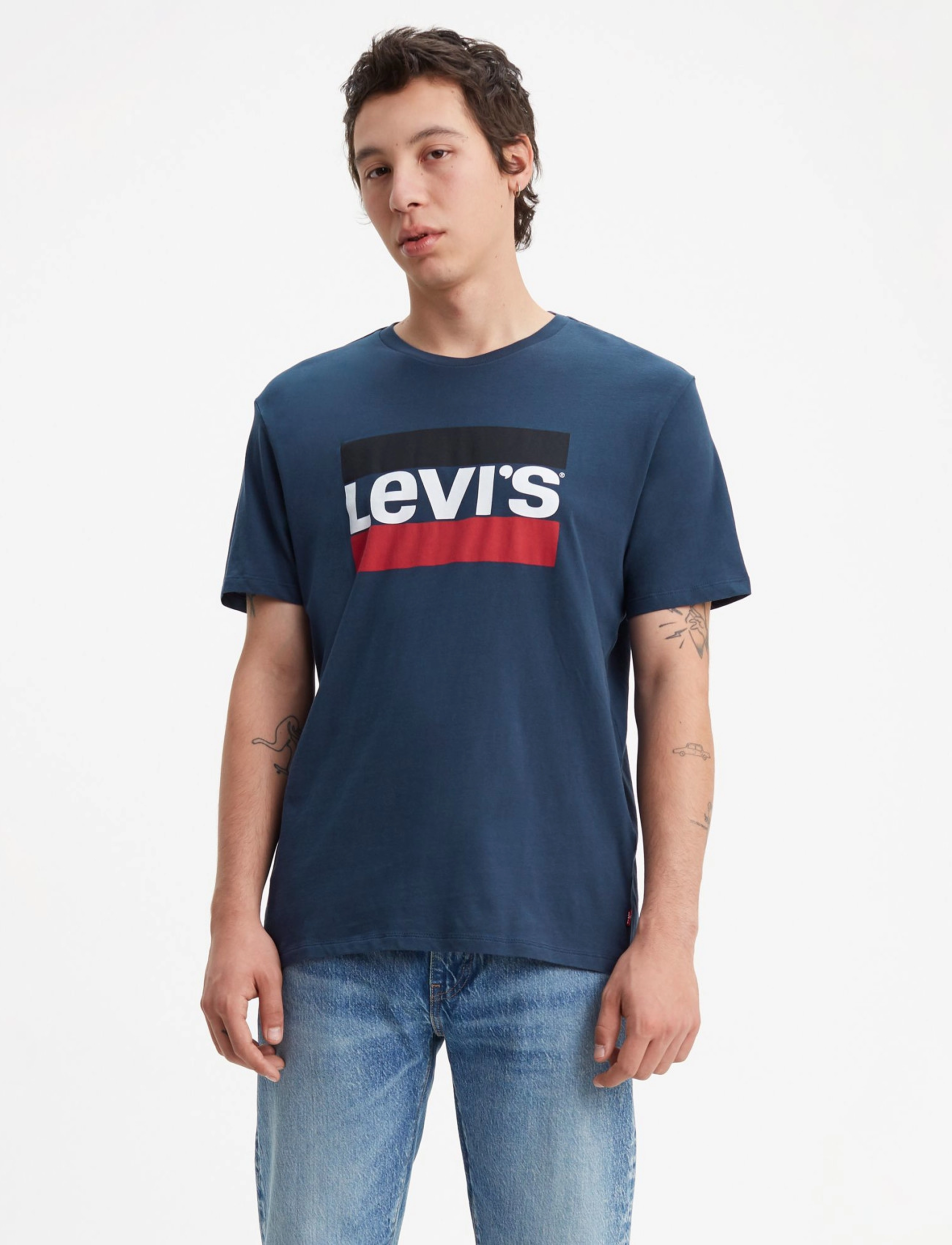Levi's Sportswear Logo Graphic 84 Spo, Mænd, Logo T-Shirt, Navy, Str: XS