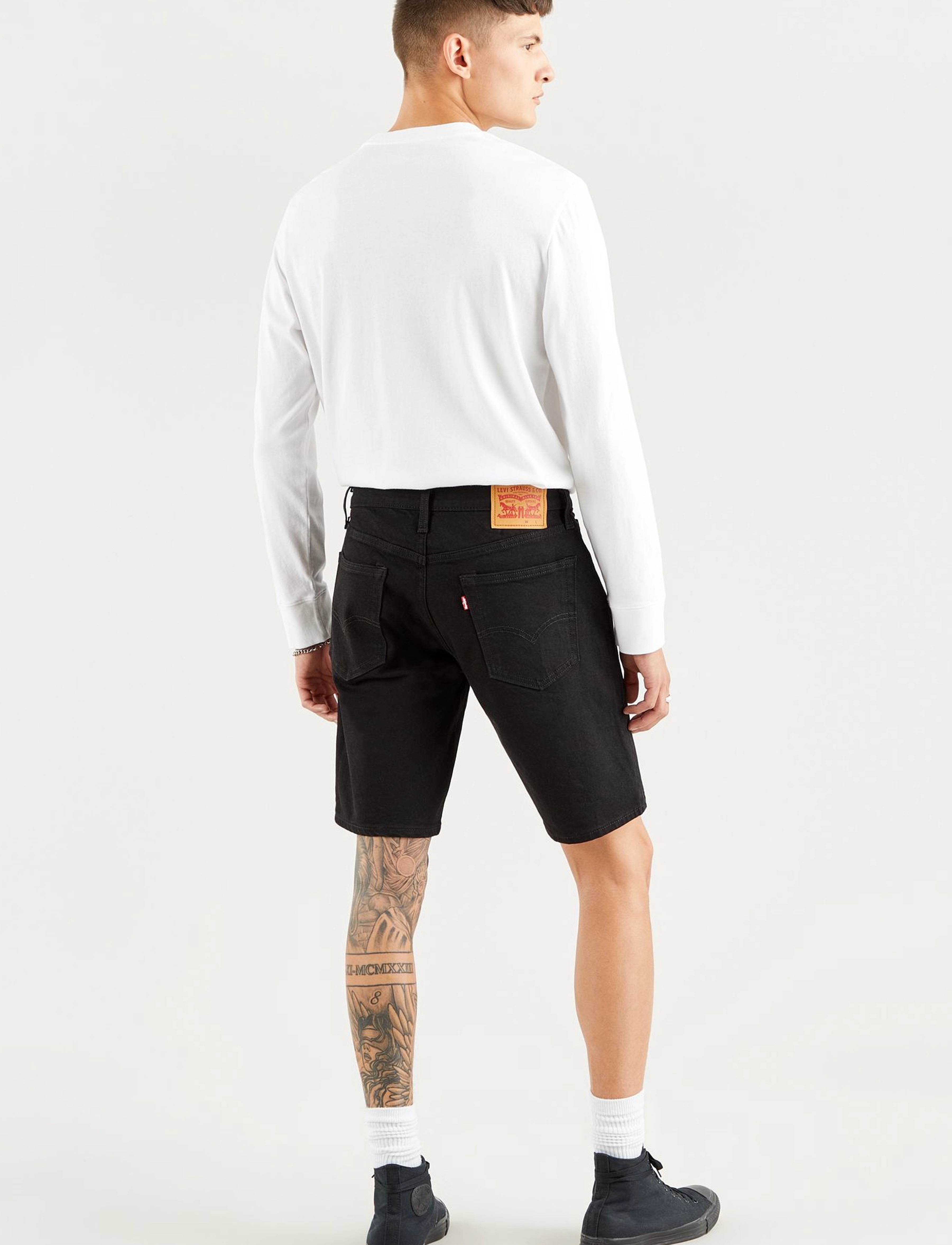 Levi's® - 405 STANDARD SHORTS BLACK RINS - mænd - blacks - 4