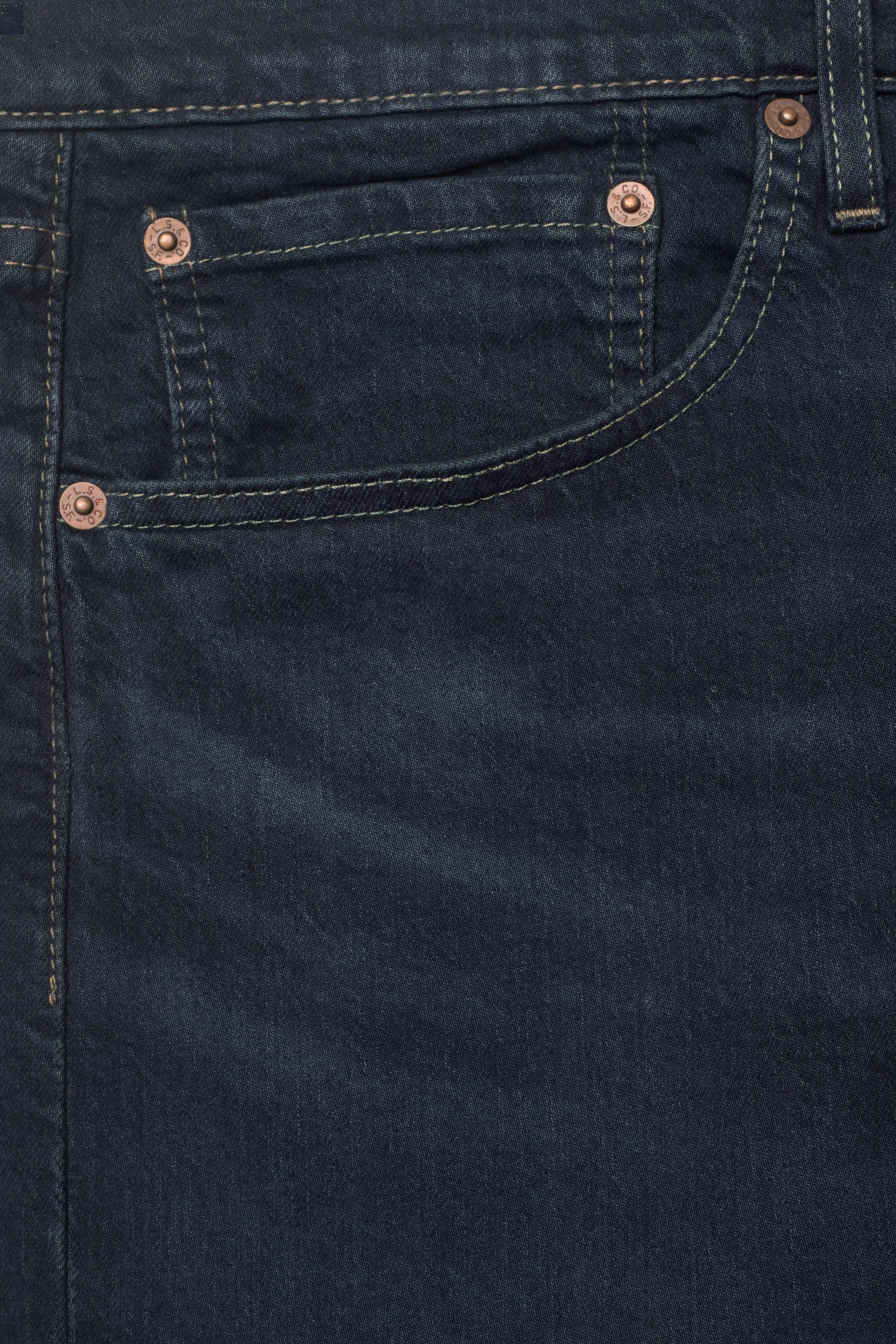 LEVI´S Men - 405 STANDARD SHORT PUNCH LINE - dark indigo - worn in - 2