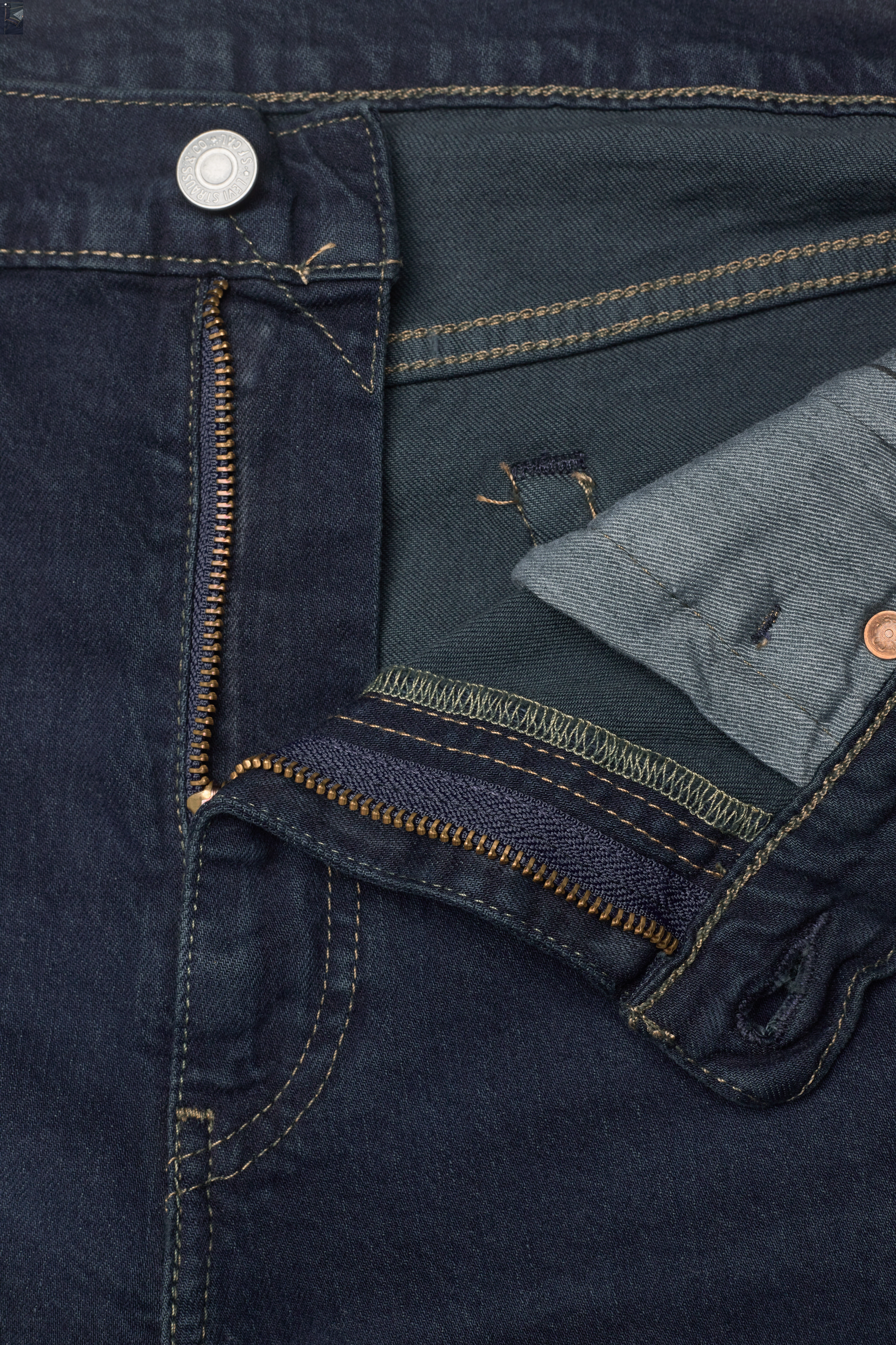 LEVI´S Men - 405 STANDARD SHORT PUNCH LINE - dark indigo - worn in - 3