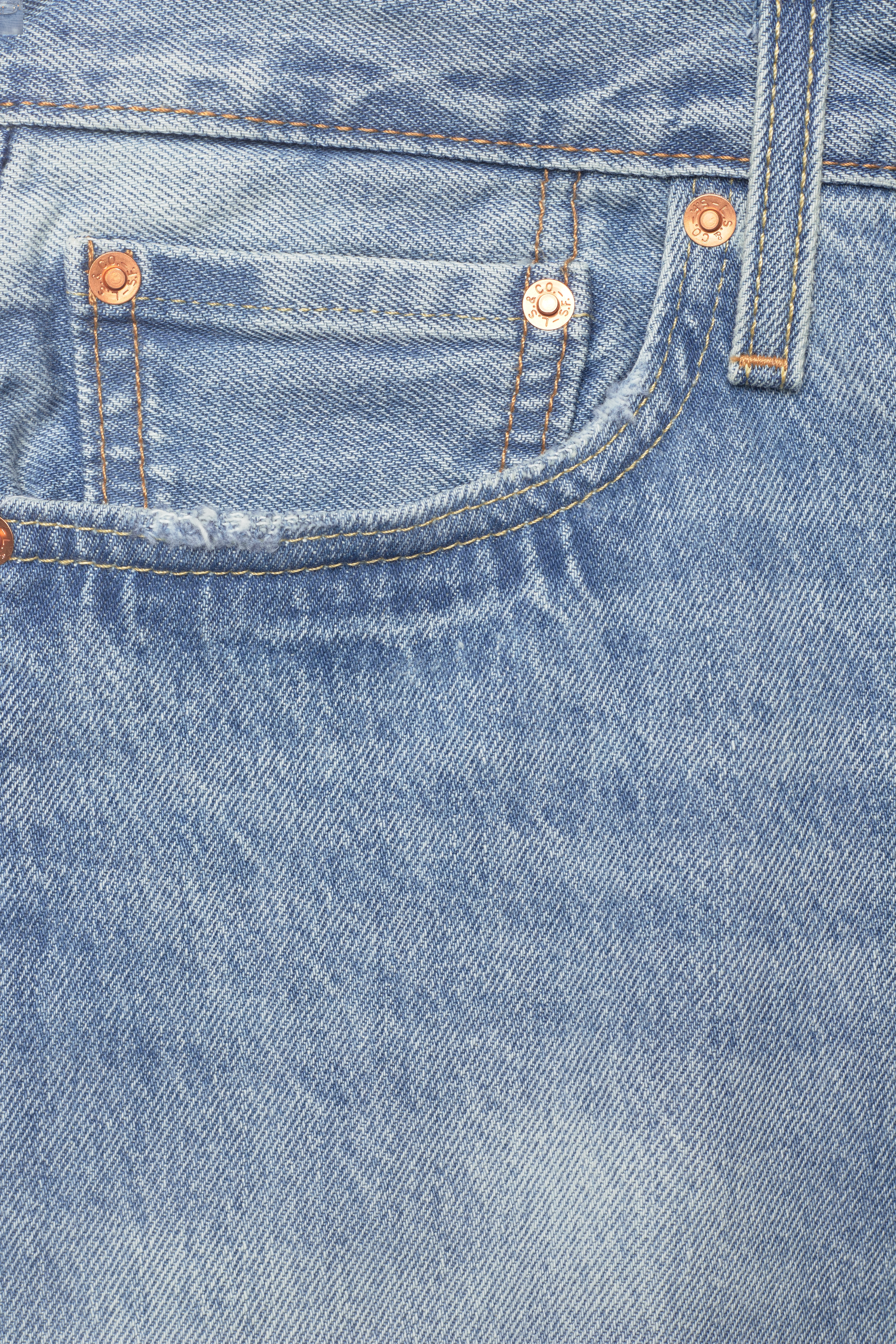 LEVI´S Men - 405 STANDARD SHORT SPACE MATES - med indigo - worn in - 2