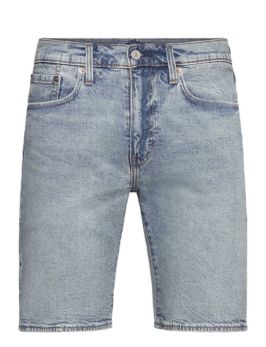 Levi's® - 405 STANDARD SHORTS LAST ENCOR - denim shorts - light indigo - worn in - 1