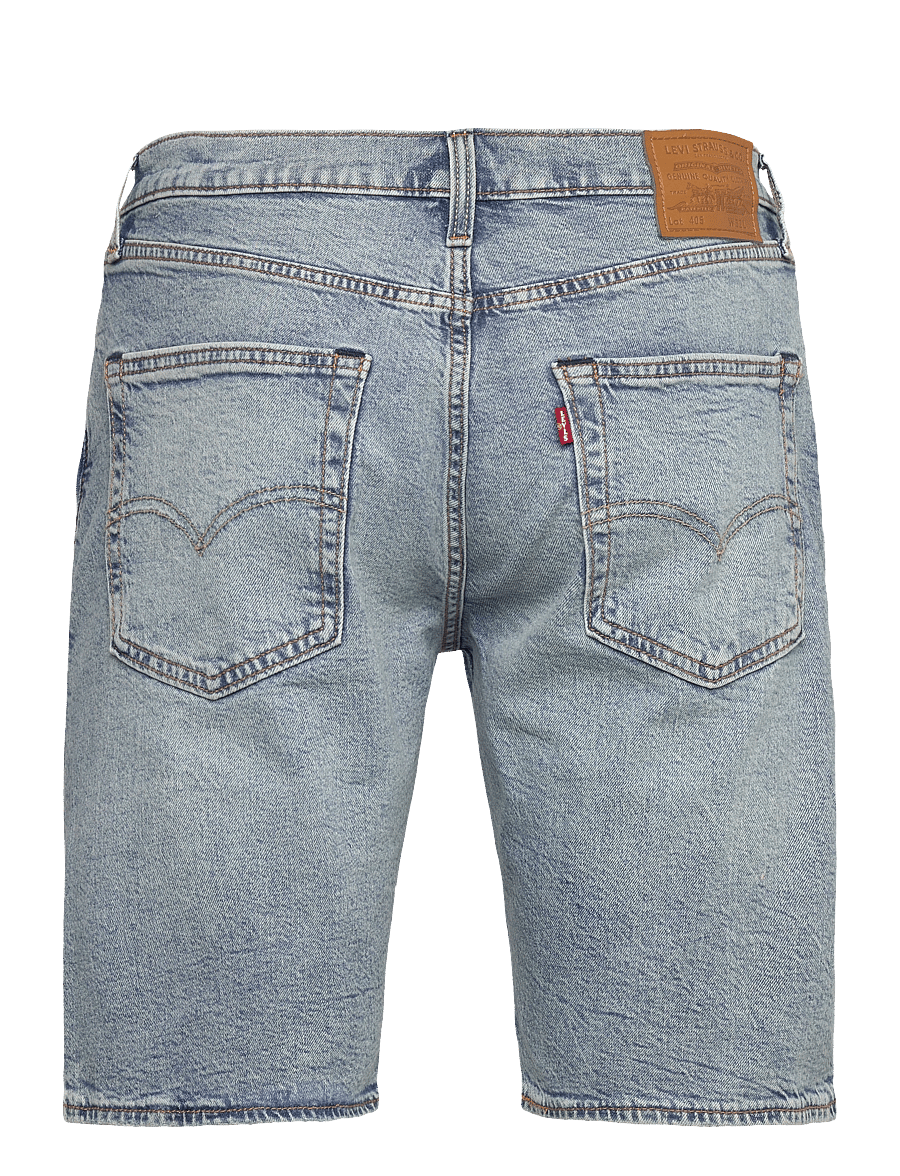 Levi's® - 405 STANDARD SHORTS LAST ENCOR - denim shorts - light indigo - worn in - 2