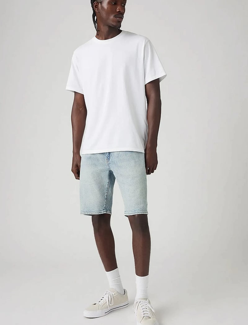 Levi's® - 405 STANDARD SHORTS LAST ENCOR - jorts - light indigo - worn in - 0
