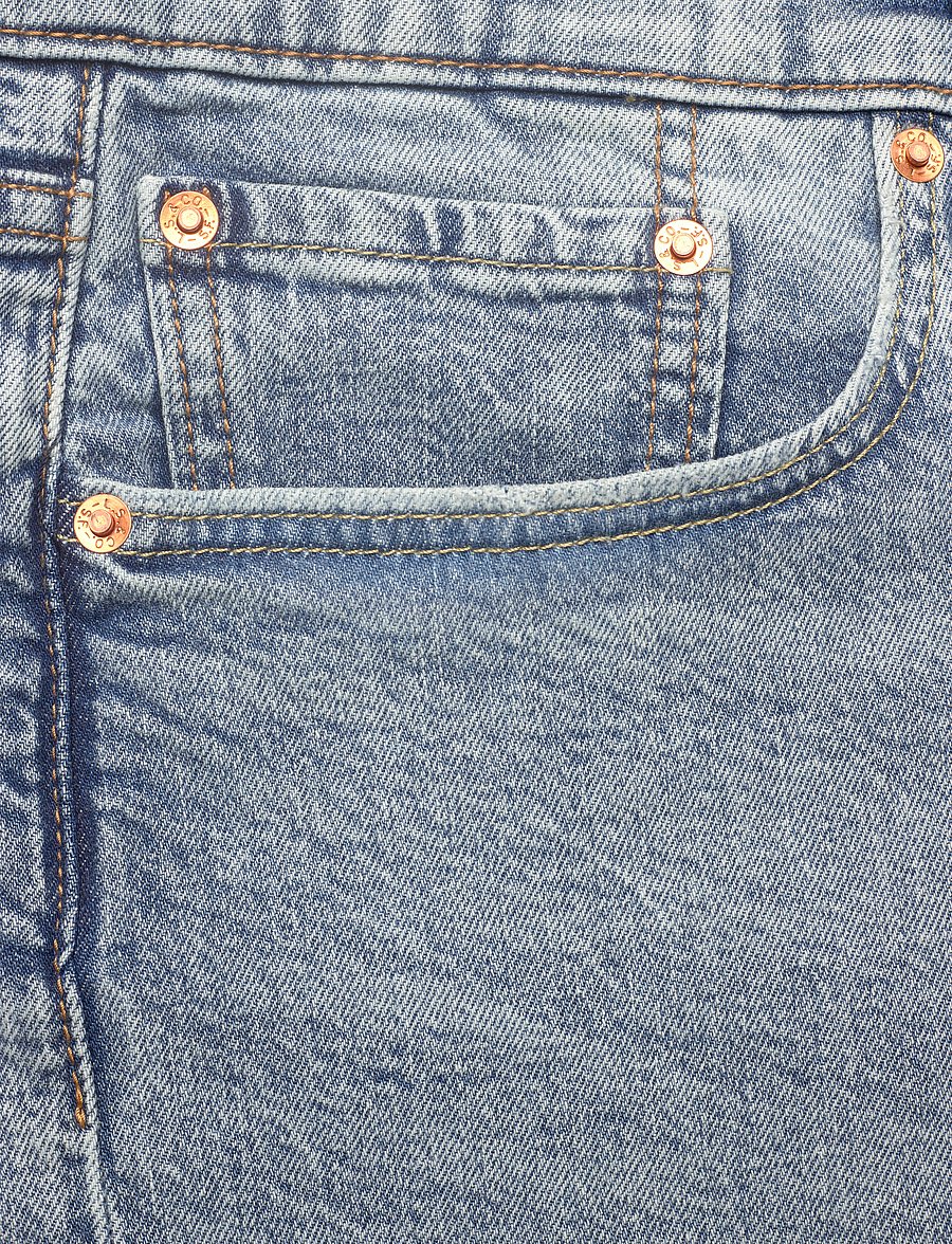 Levi's® - 405 STANDARD SHORTS LAST ENCOR - denim shorts - light indigo - worn in - 4