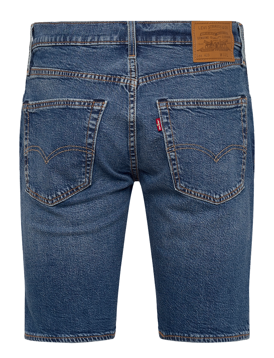 Levi's® - 405 STANDARD SHORTS COMEBACK T - jeansshorts - med indigo - worn in - 2