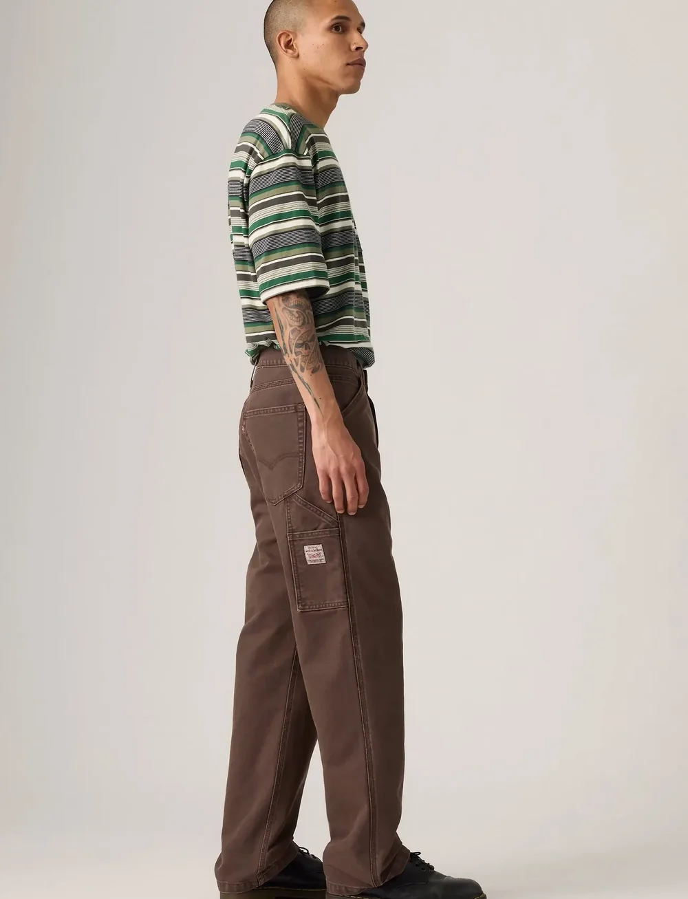 Levi's® - 568 LOOSE STRT CARPENTER CRACK - loose jeans - browns - 3