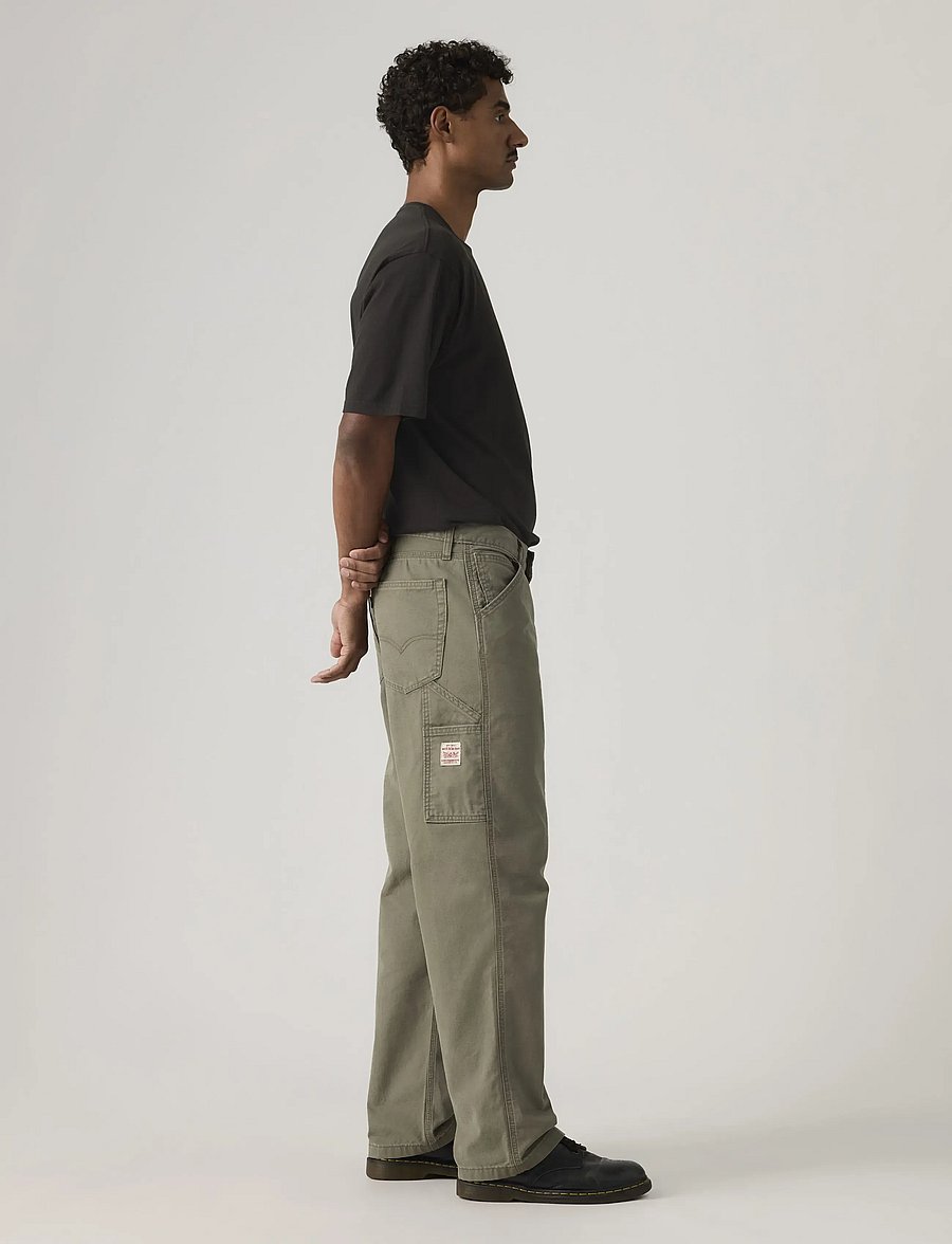 Levi's® - 568 LOOSE STRT CARPENTER DRIED - cargohose - greens - 3