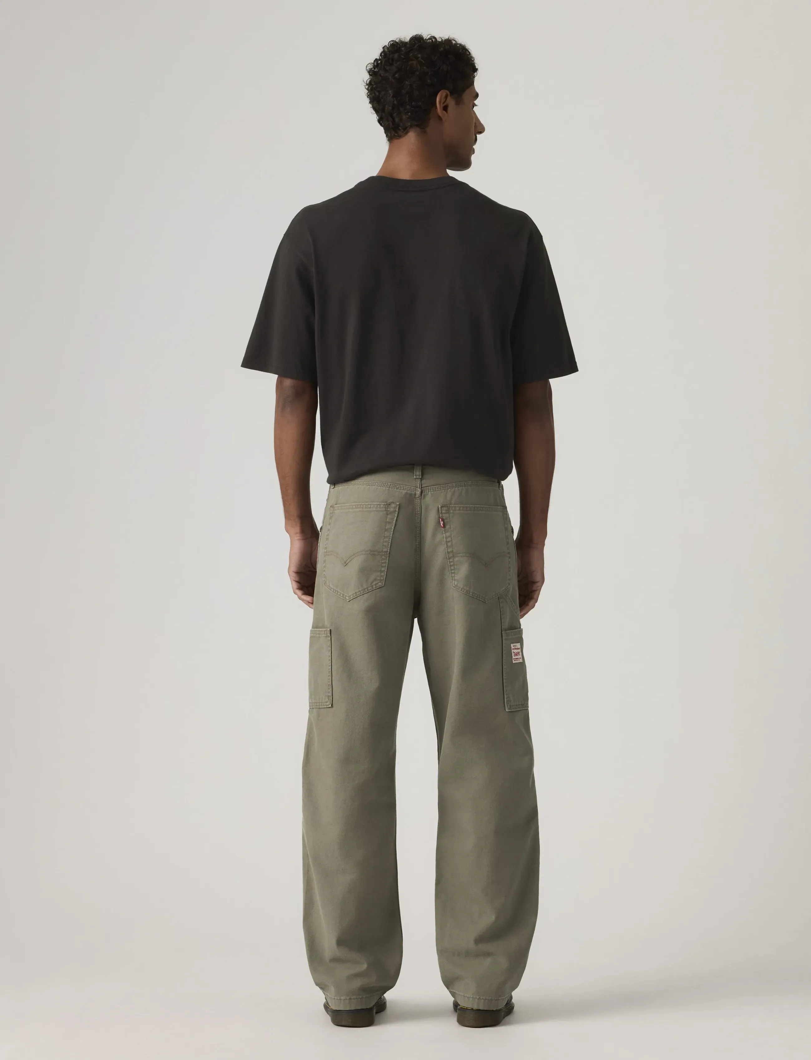 Levi's® - 568 LOOSE STRT CARPENTER DRIED - kargopüksid - greens - 4