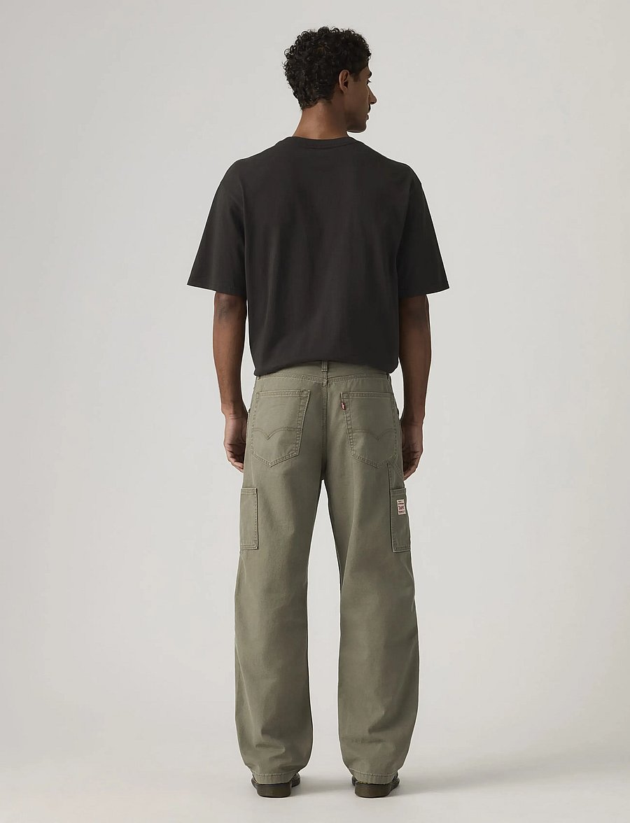 Levi's® - 568 LOOSE STRT CARPENTER DRIED - cargohose - greens - 4