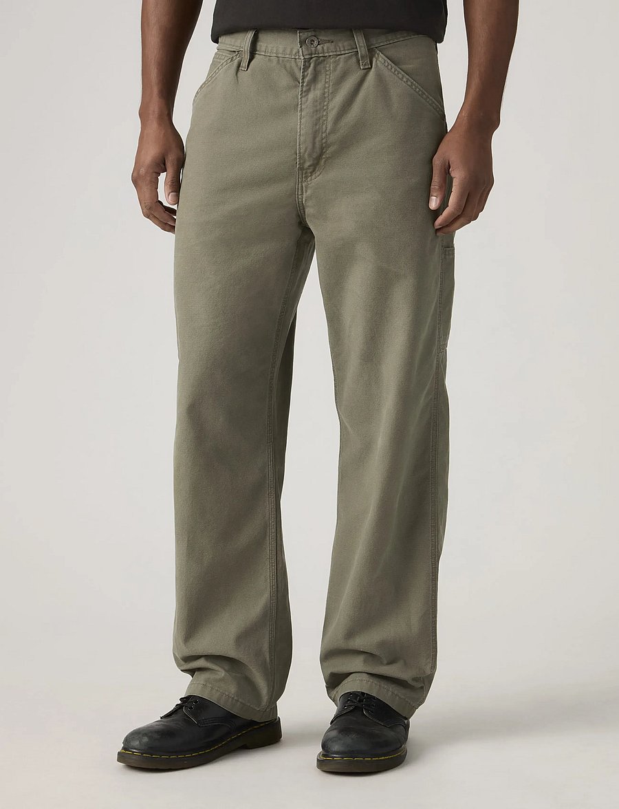 Levi's® - 568 LOOSE STRT CARPENTER DRIED - cargohose - greens - 5