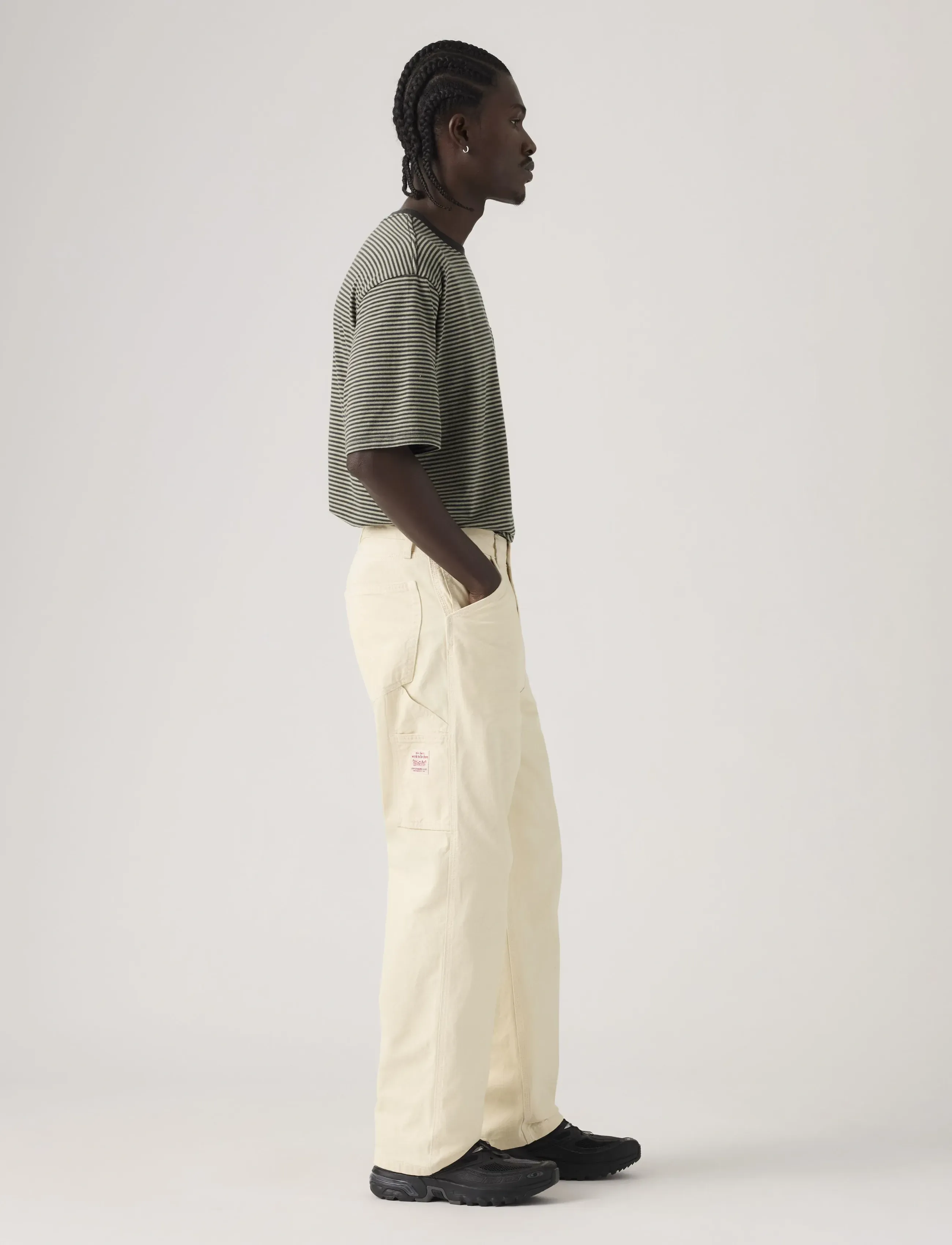 Levi's® - 568 LOOSE STRT CARPENTER UNDYE - püksid & teksad - neutrals - 3