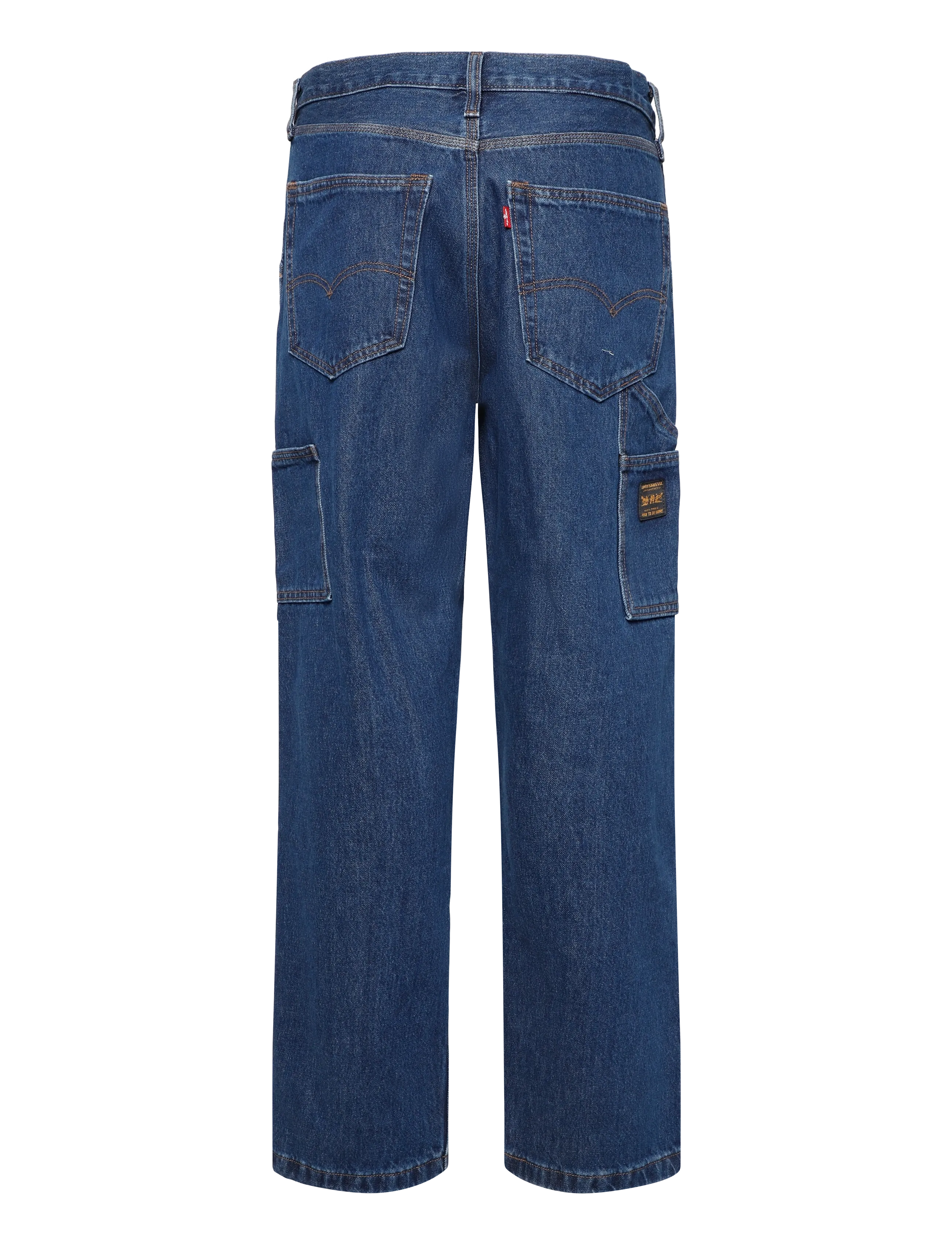 Levi's® - 568 LOOSE STRT CARPENTER TURN - med indigo - worn in - 1