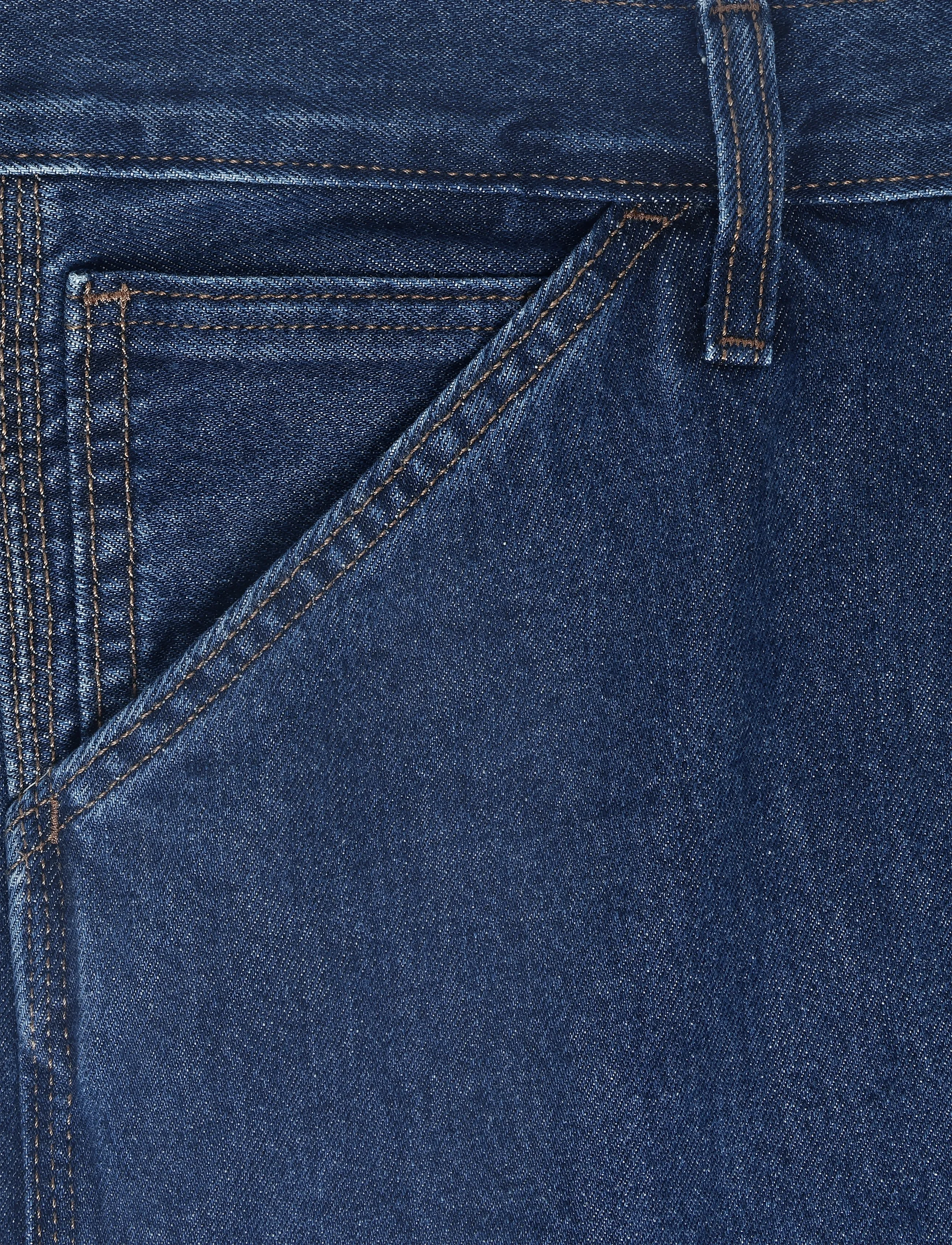 Levi's® - 568 LOOSE STRT CARPENTER TURN - med indigo - worn in - 2
