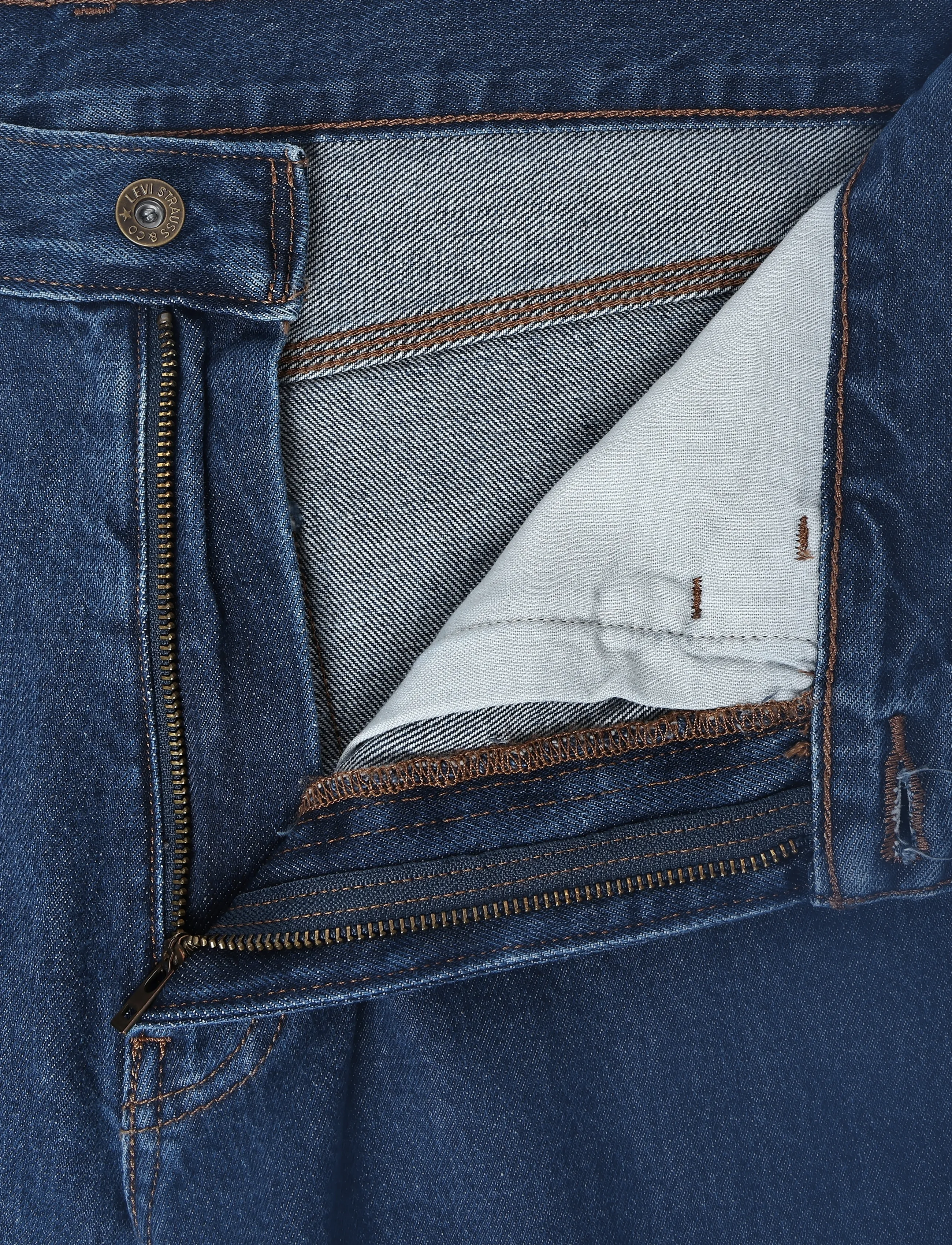 Levi's® - 568 LOOSE STRT CARPENTER TURN - med indigo - worn in - 3