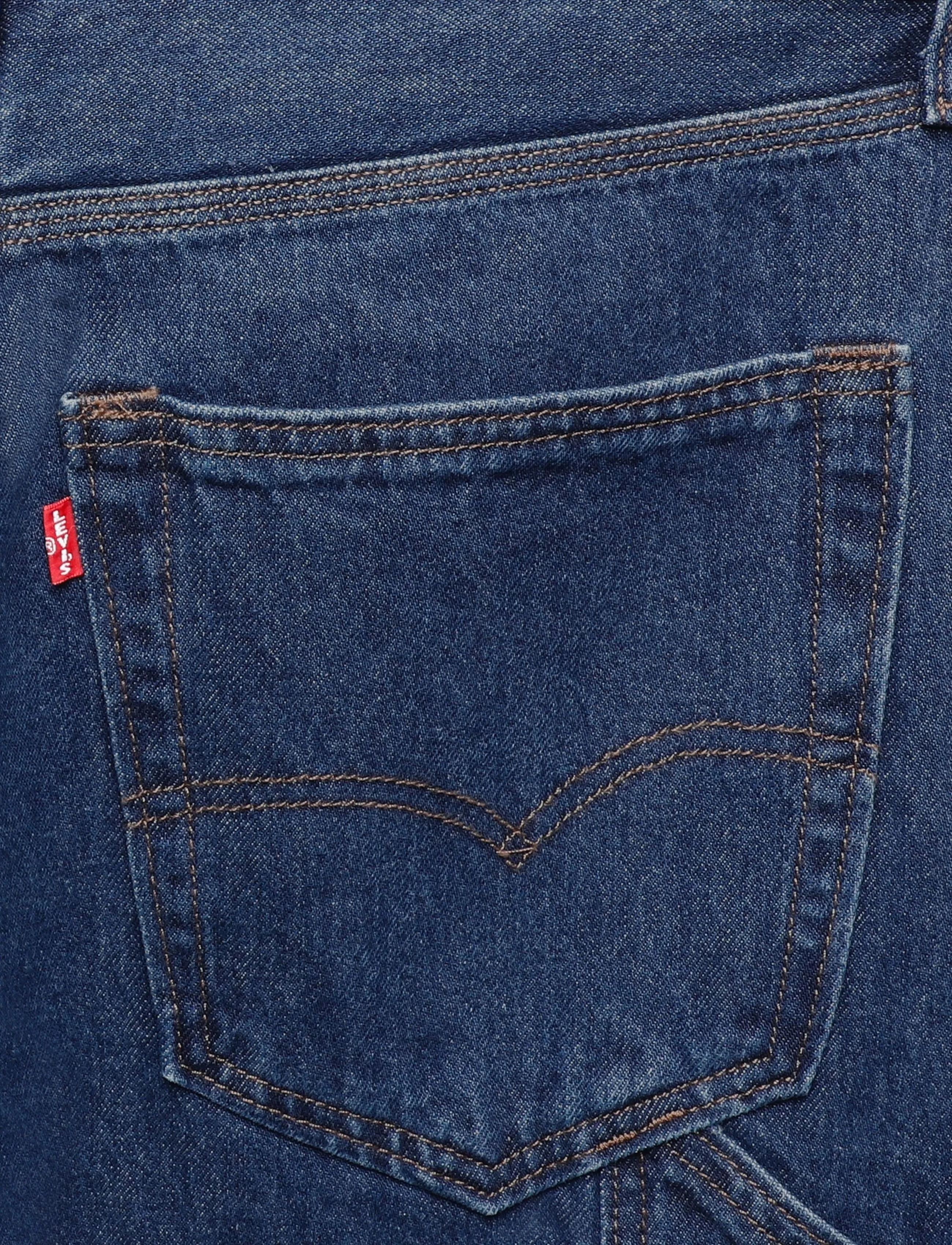 Levi's® - 568 LOOSE STRT CARPENTER TURN - med indigo - worn in - 4