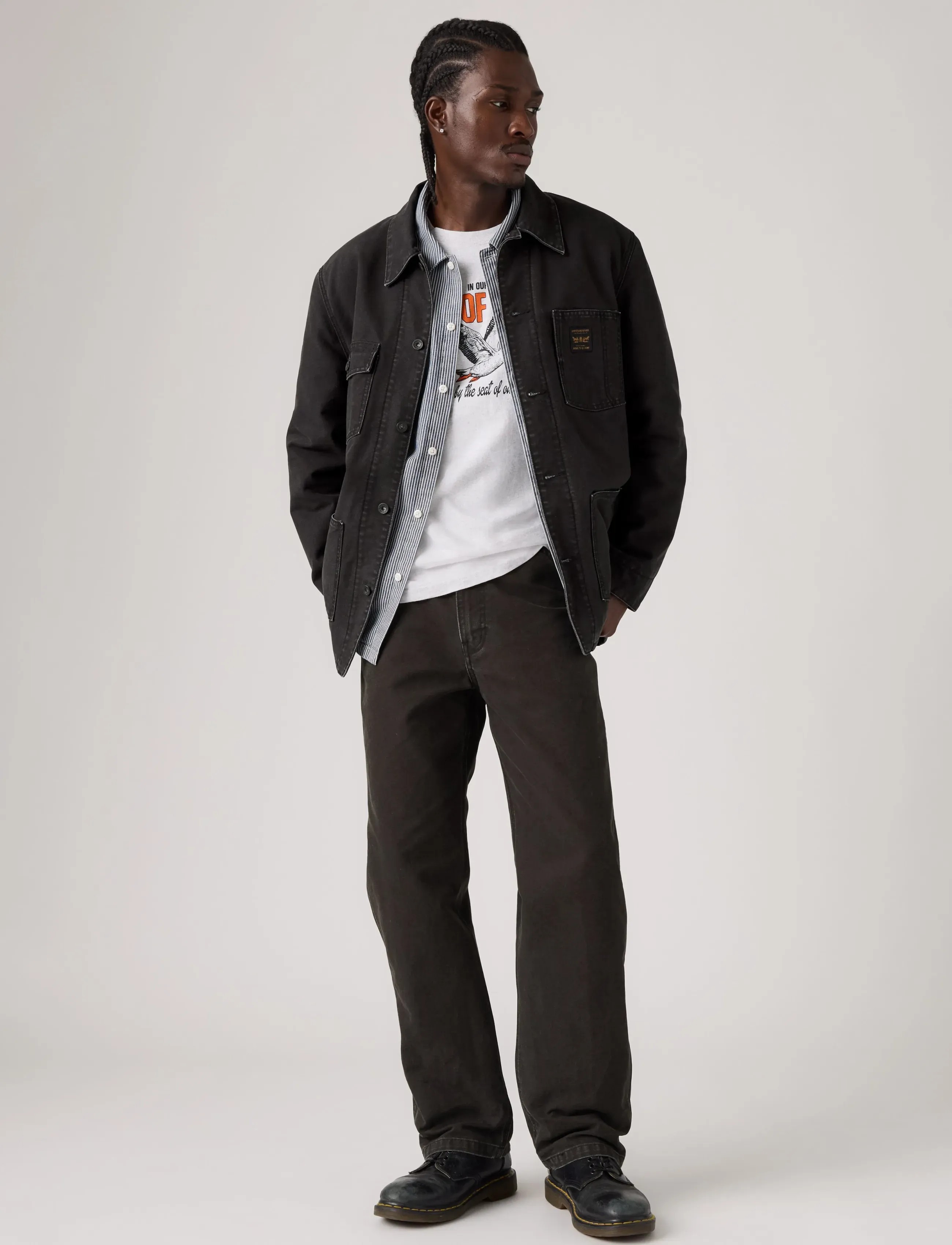 Levi's® 568 LOOSE STRT CARPENTER CLEAR - Streetwear - BLACKS / black