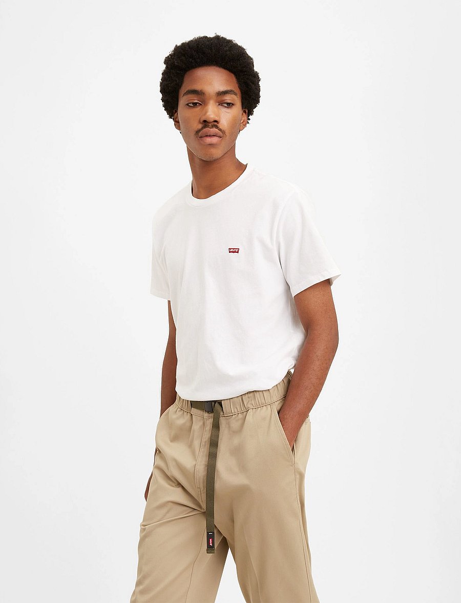 Levi's® - SS ORIGINAL HM TEE WHITE + JER - lühikeste varrukatega t-särgid - neutrals - 0